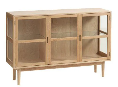 Vitrină LANGELINIE 3 uși stejar