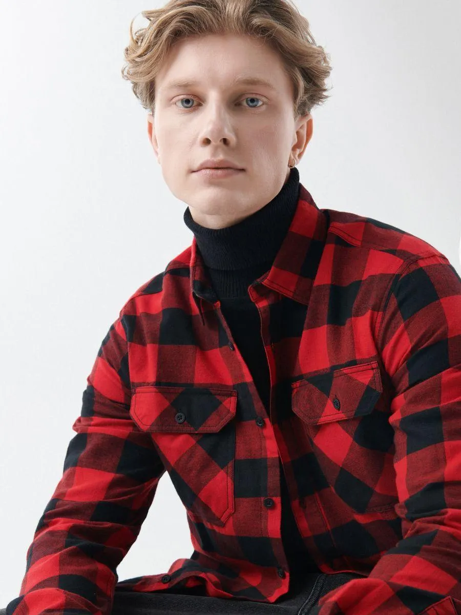 Cămașă ecosez din finet