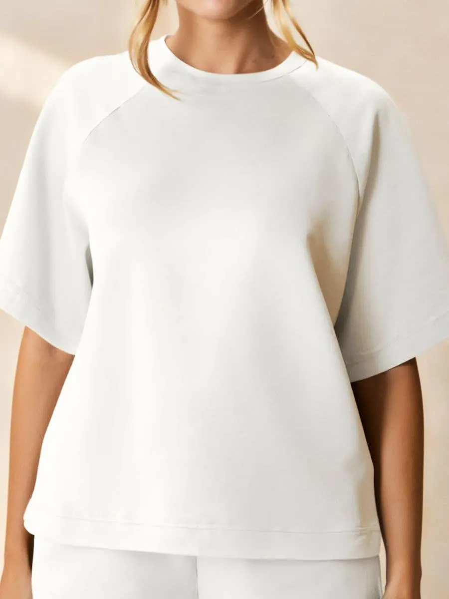 Bluză sport cu mânecă scurtă soft touch