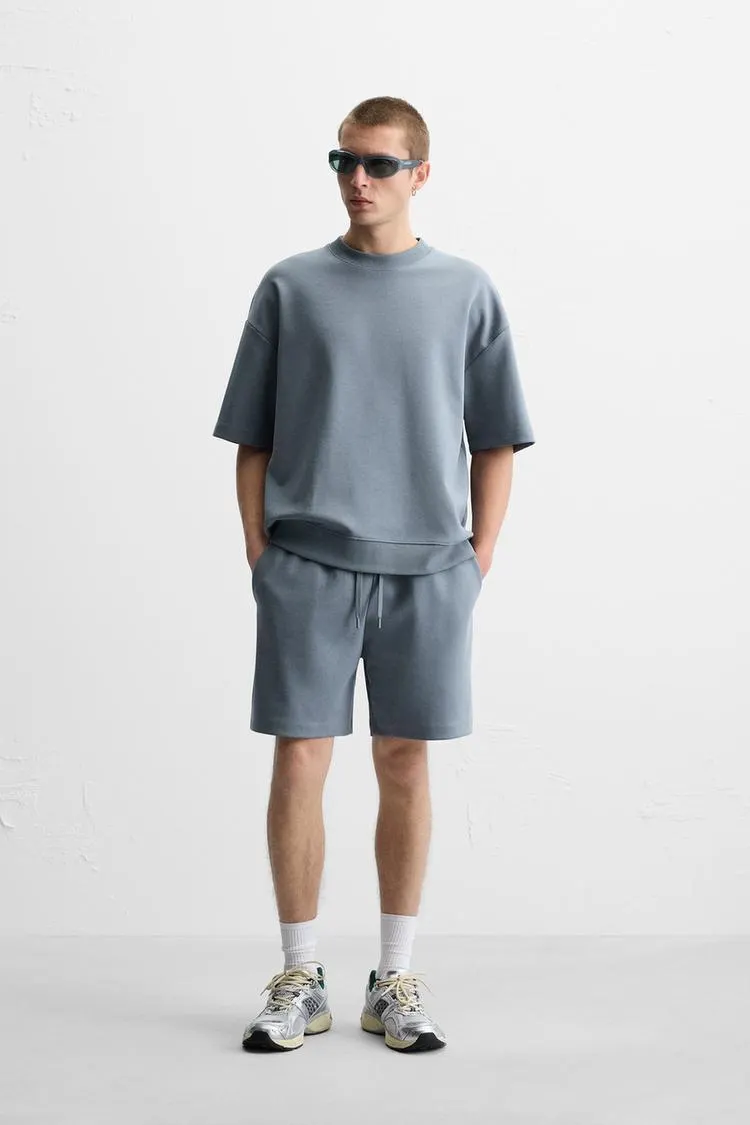 BERMUDE CU STRUCTURĂ INTERLOCK