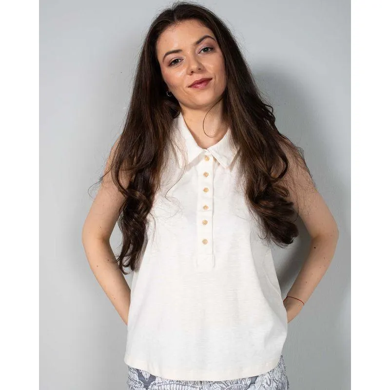 Bluza din bumbac fara maneci N240157004