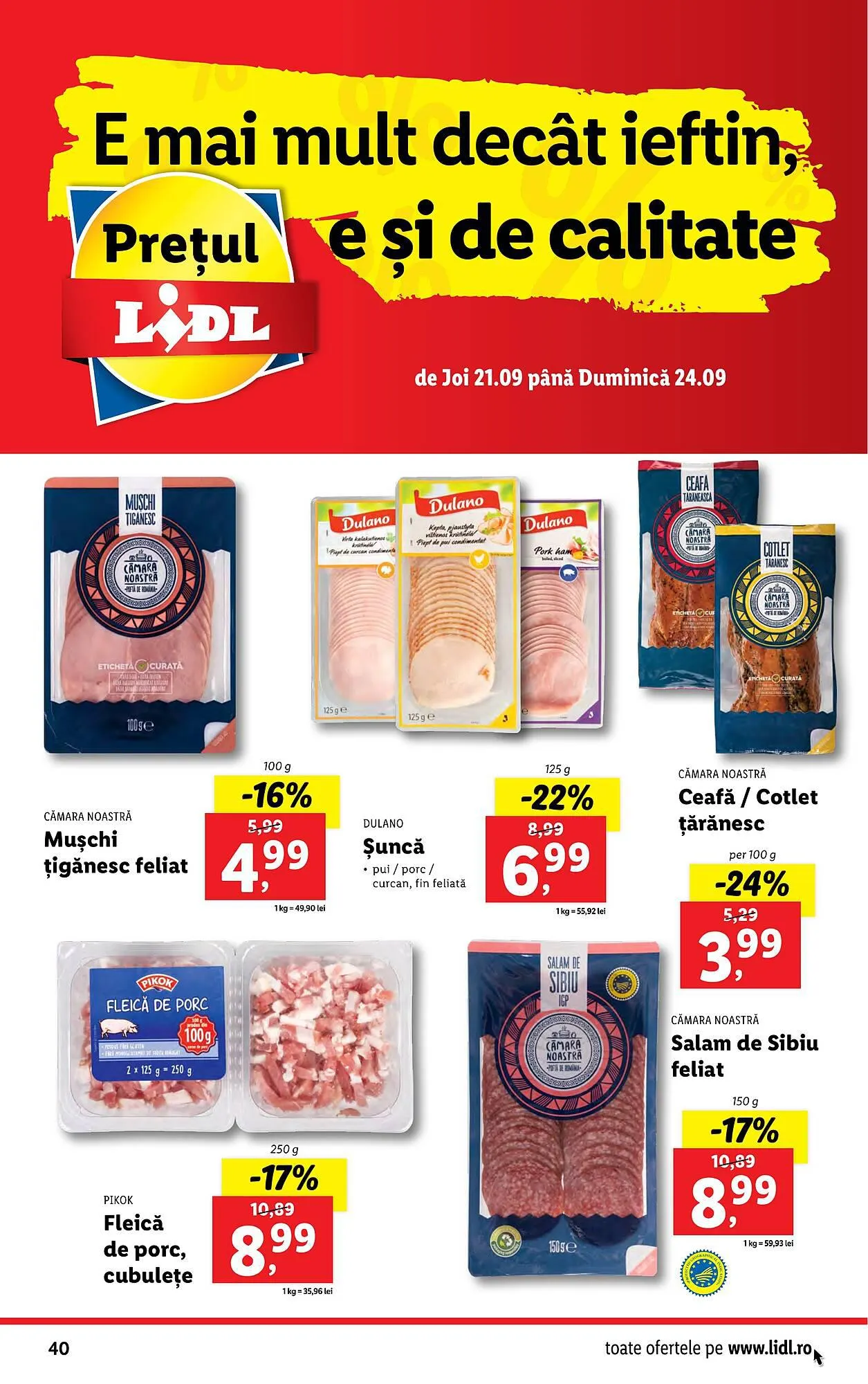 Catalog Lidl catalog de la 18 septembrie până la 24 septembrie 2023 - Revista Pagina 40