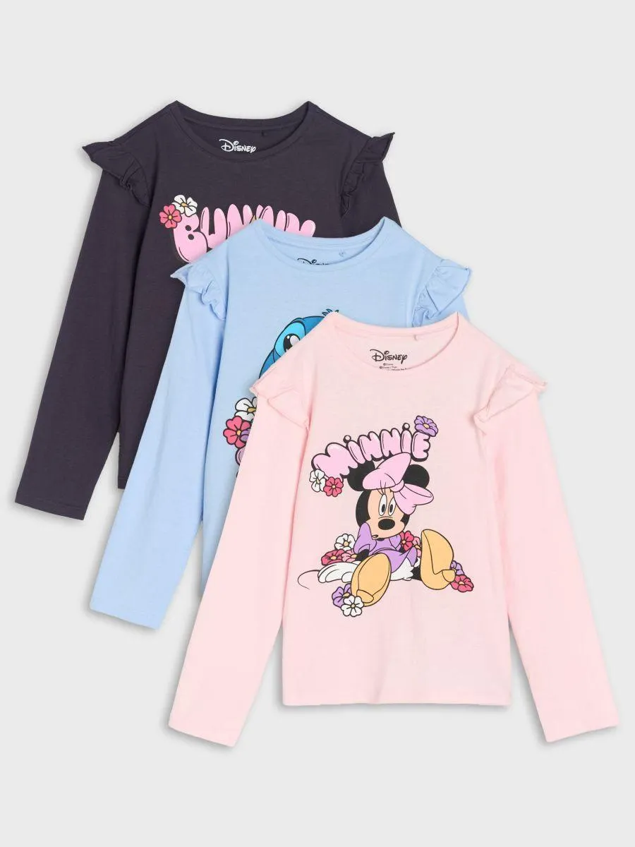 Set 3 tricouri cu mâneci lungi Disney