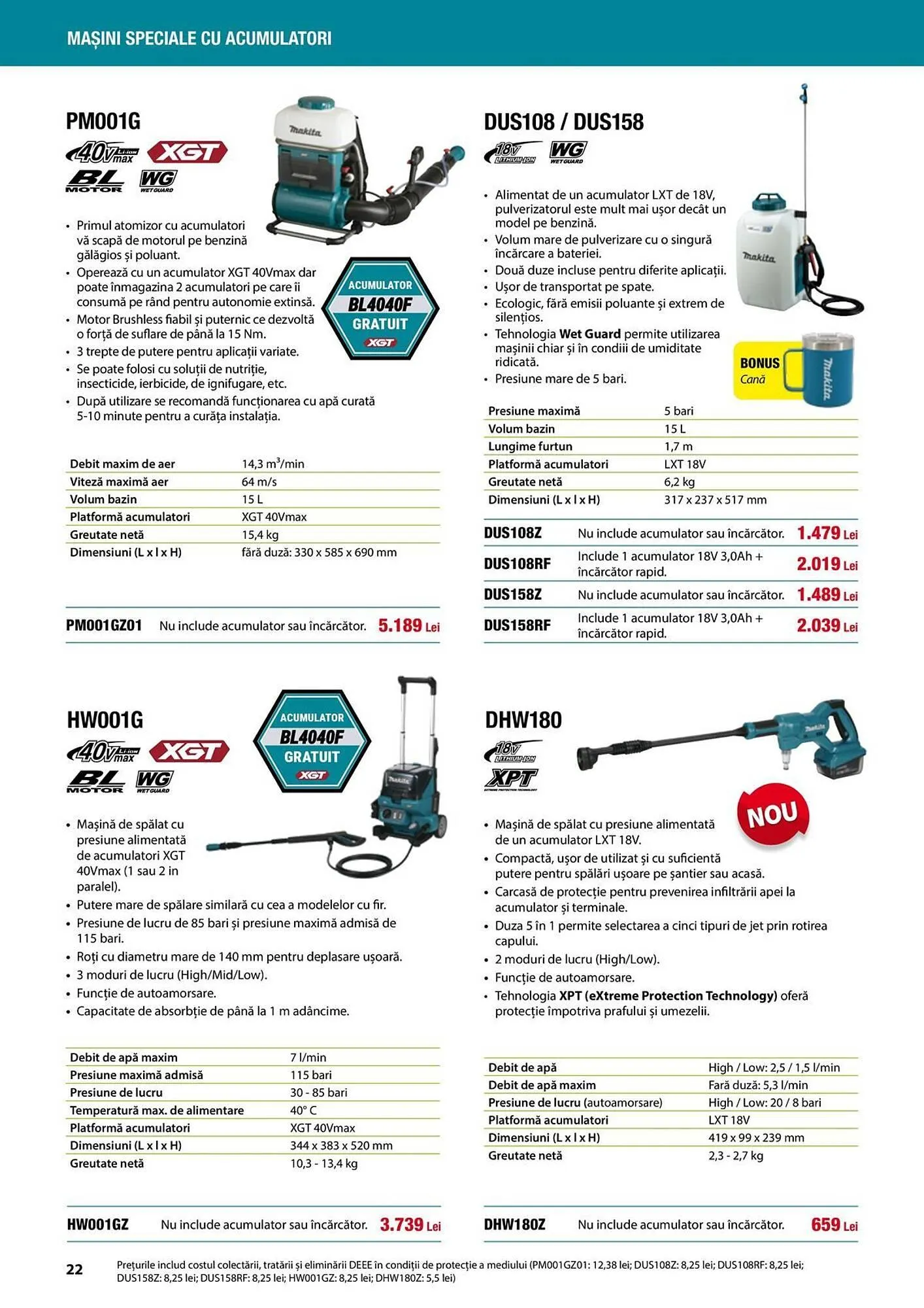 Catalog Catalog Makita de la 1 aprilie până la 31 august 2025 - Revista Pagina 22