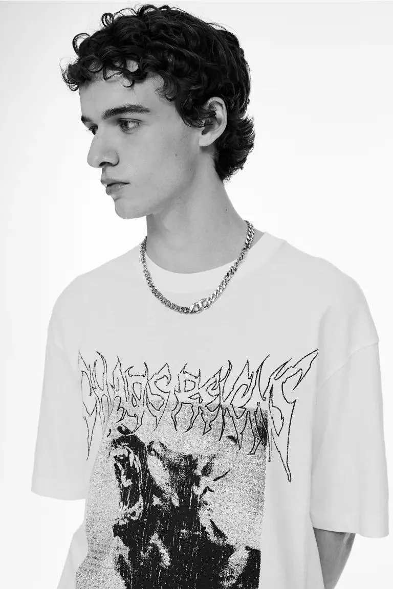 Tricou cu imprimeu Loose Fit