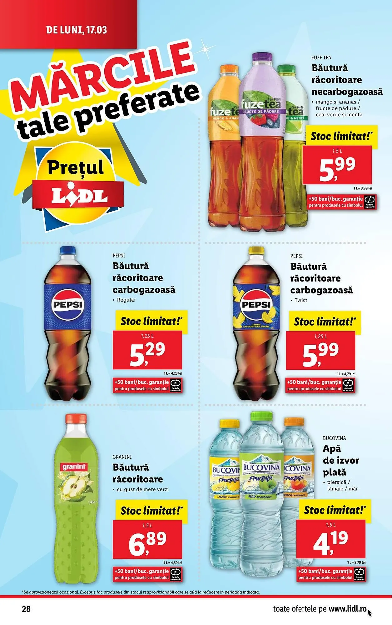 Catalog Catalog Lidl de la 17 martie până la 23 martie 2025 - Revista Pagina 28