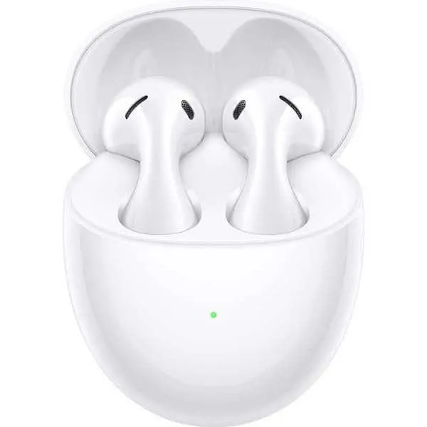 Casti HUAWEI FreeBuds 5, True wireless, Bluetooth, In-ear, Microfon, Noise Cancelling, Carcasa incarcare wireless, Ceramic White