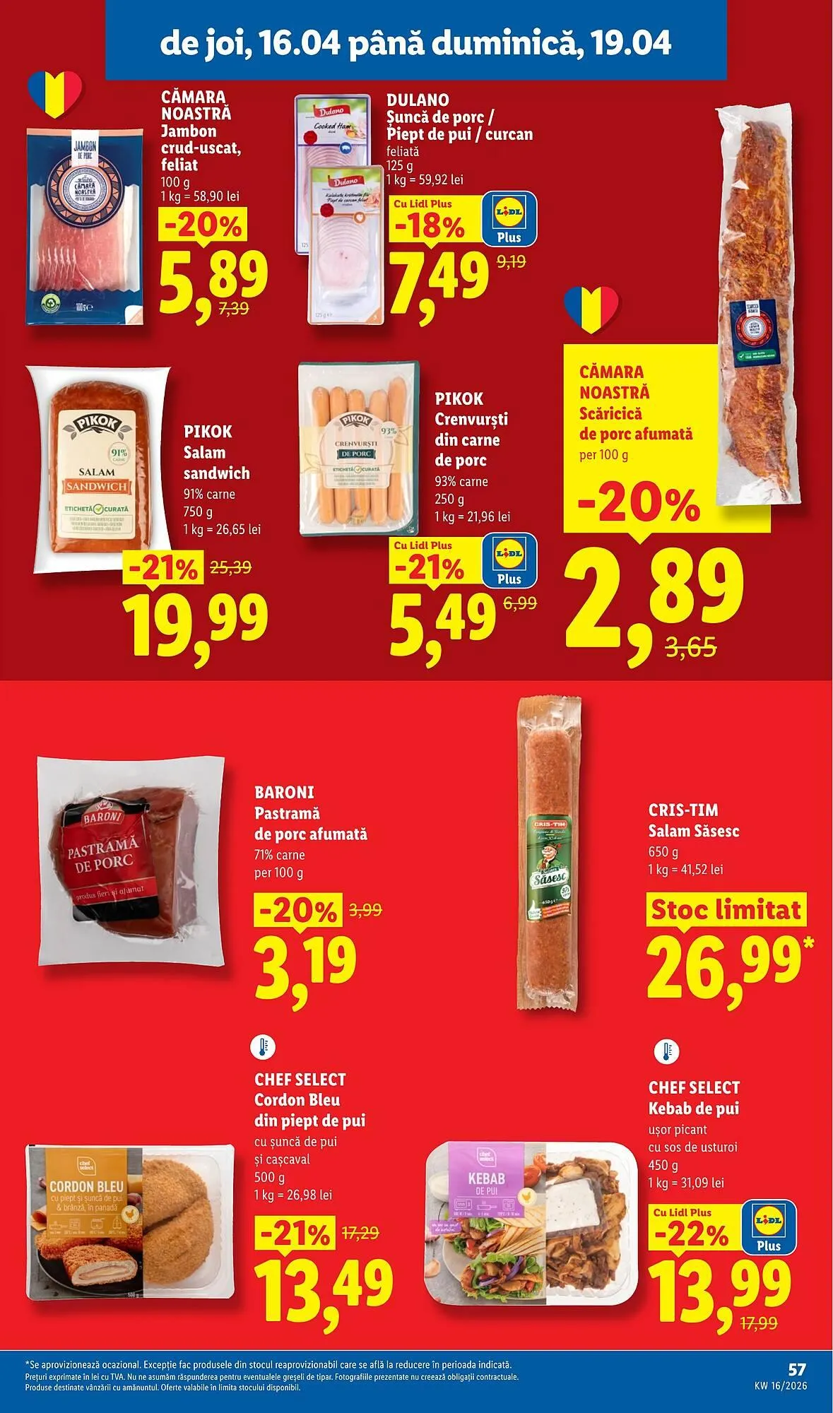 Catalog Catalog Lidl de la 14 aprilie până la 19 aprilie 2026 - Revista Pagina 57
