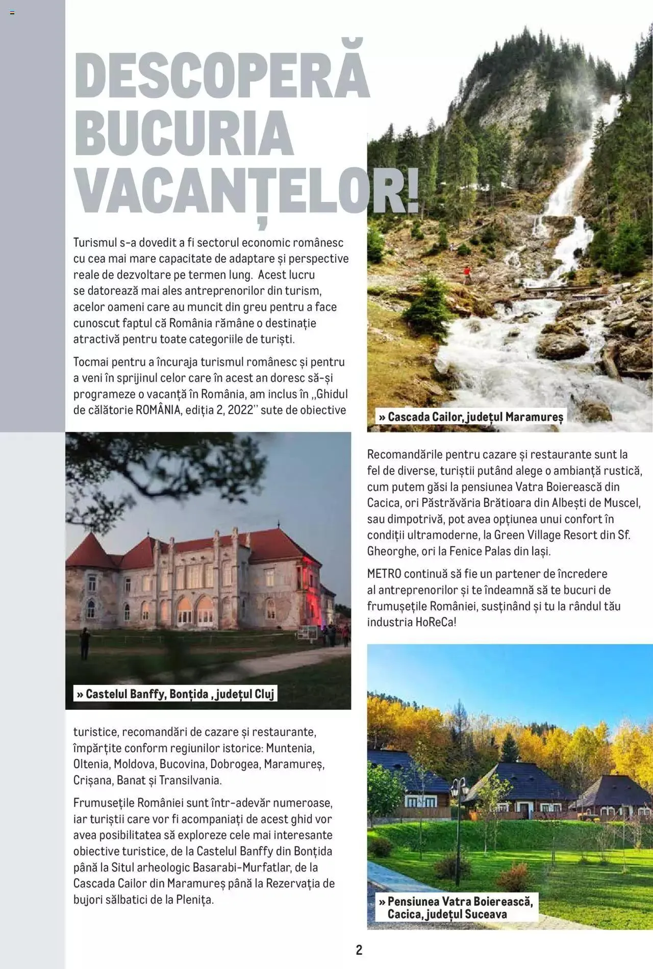 Catalog Metro - Ghid de călătorie - România, 2022 de la 4 iulie până la 31 decembrie 2023 - Revista Pagina 2