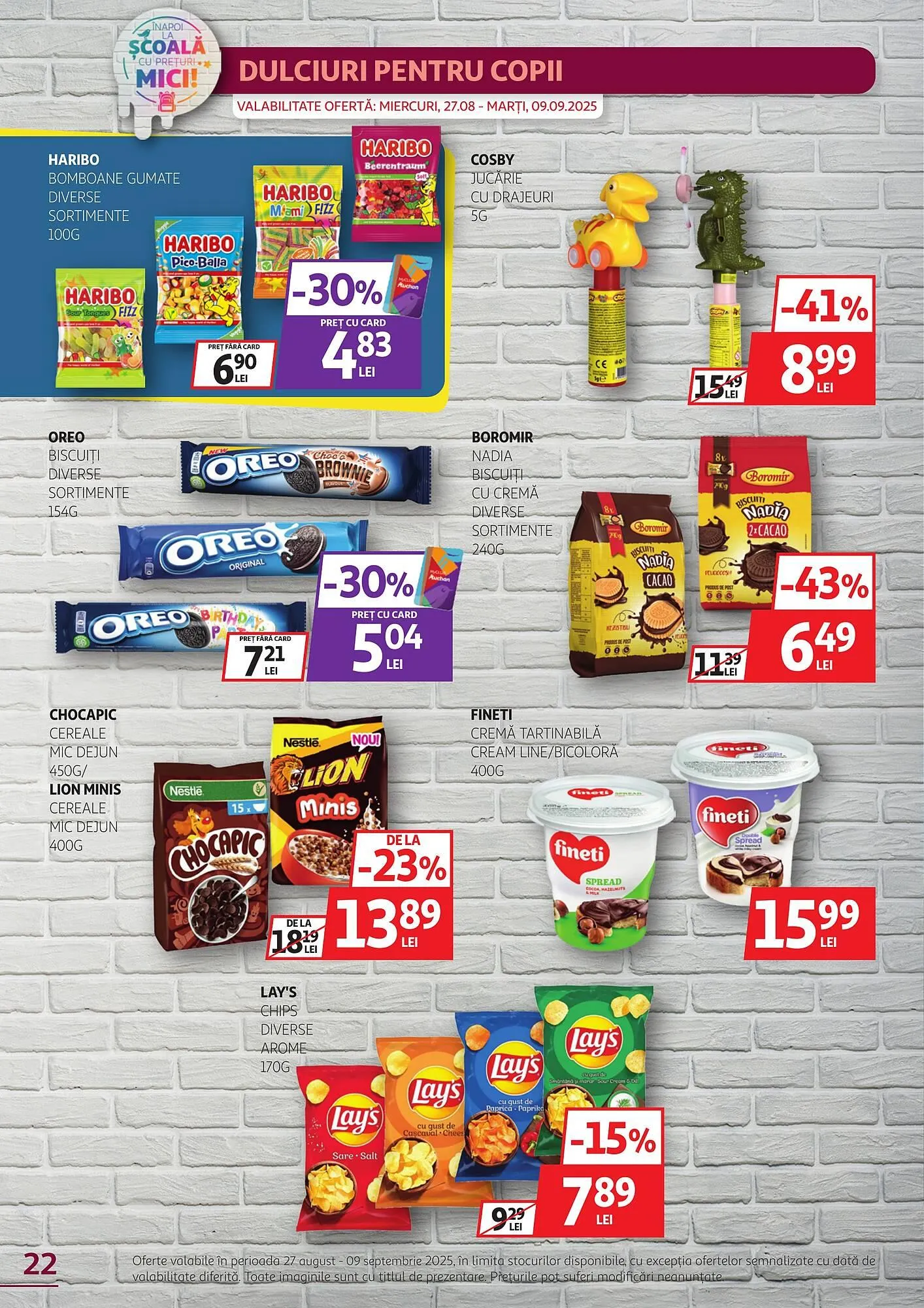 Catalog Catalog Auchan de la 27 august până la 9 septembrie 2025 - Revista Pagina 22