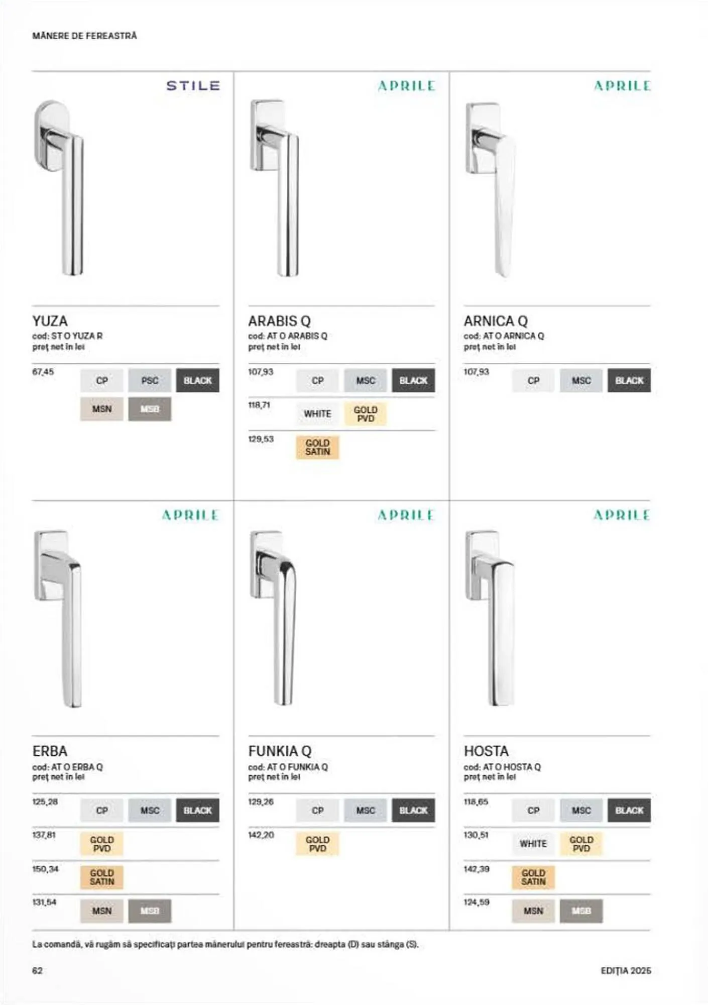 Catalog Catalog Proges de la 8 septembrie până la 31 decembrie 2025 - Revista Pagina 64