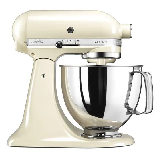 Mixer cu bol 4.8L, Artisan, Model 125, Almond Cream - KitchenAid