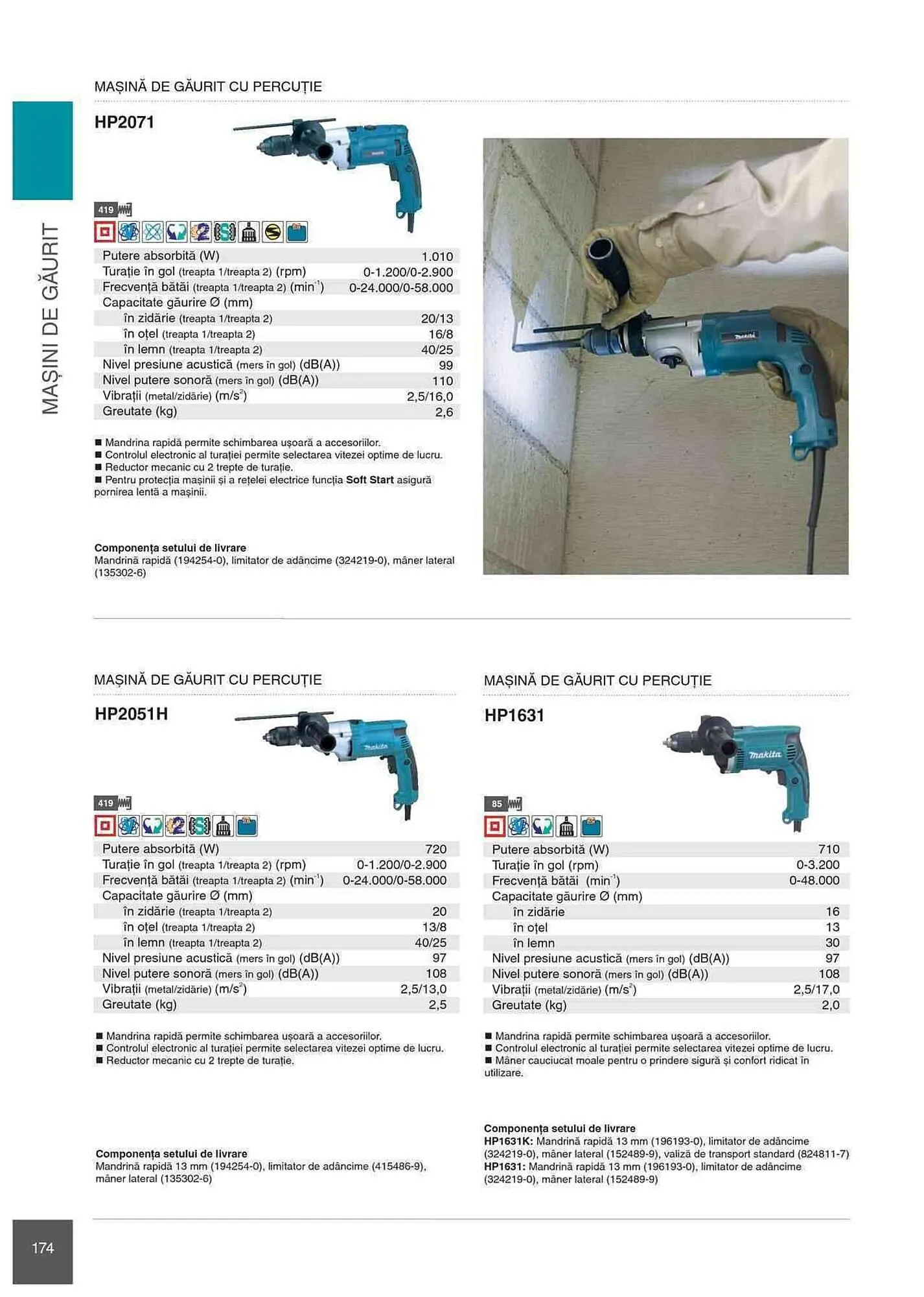 Catalog Makita catalog de la 1 ianuarie până la 31 decembrie 2023 - Revista Pagina 174