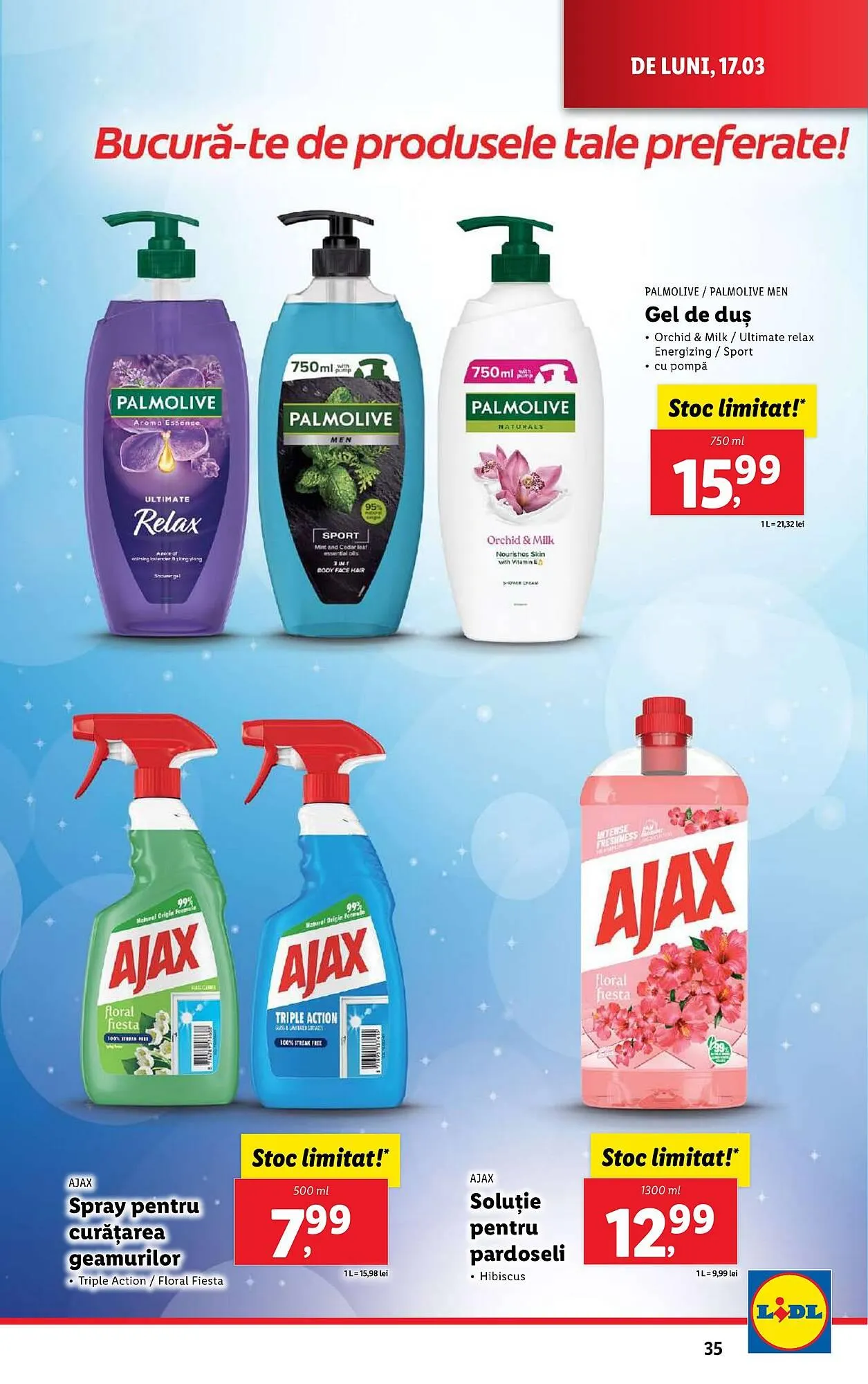 Catalog Catalog Lidl de la 17 martie până la 23 martie 2025 - Revista Pagina 35