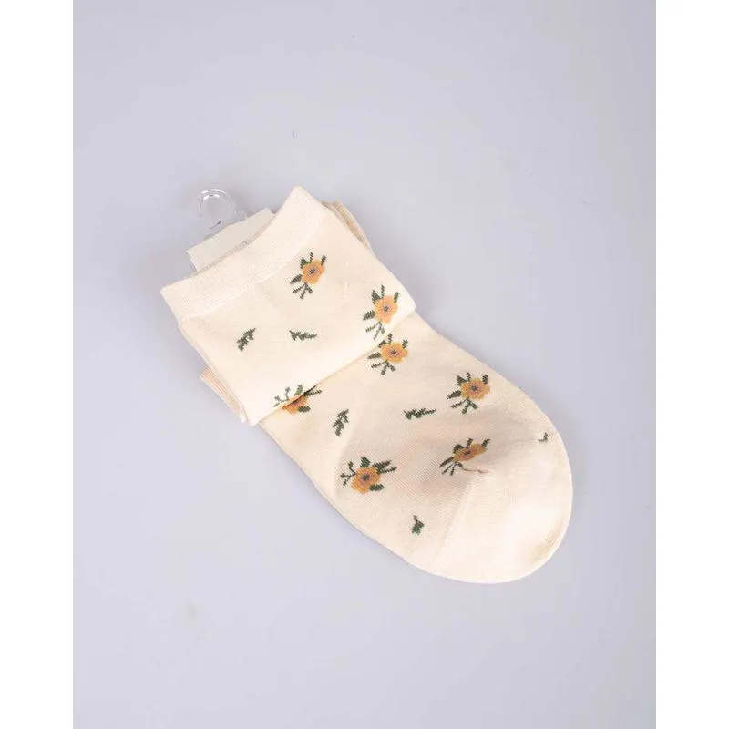 Sosete cu imprimeu floral pentru femei