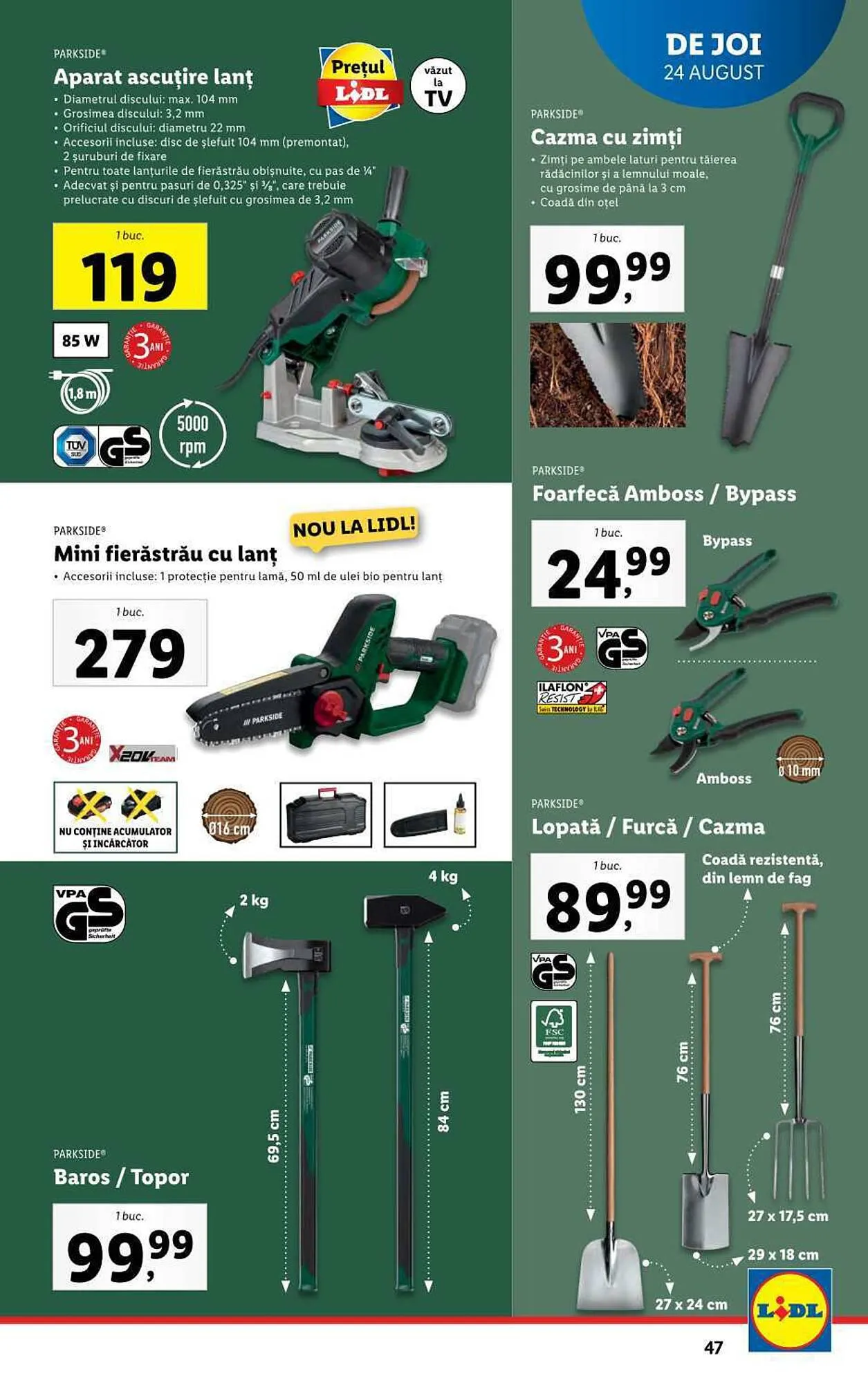 Catalog Lidl catalog de la 21 august până la 27 august 2023 - Revista Pagina 47