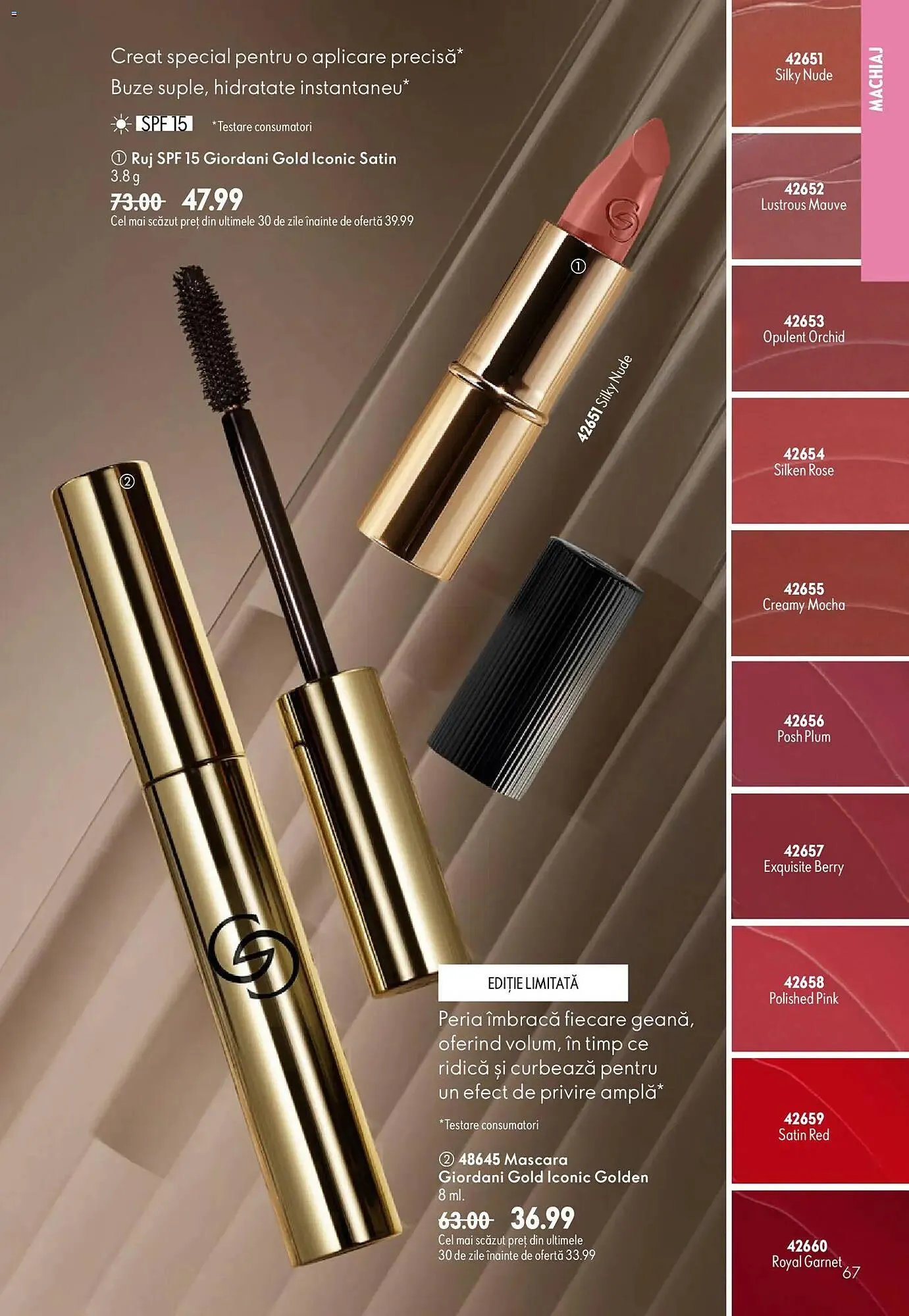 Catalog Catalog Oriflame de la 17 iunie până la 7 iulie 2026 - Revista Pagina 67