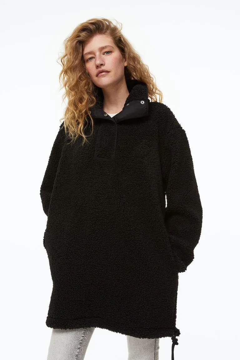 Bluză supradimensionată de pluș