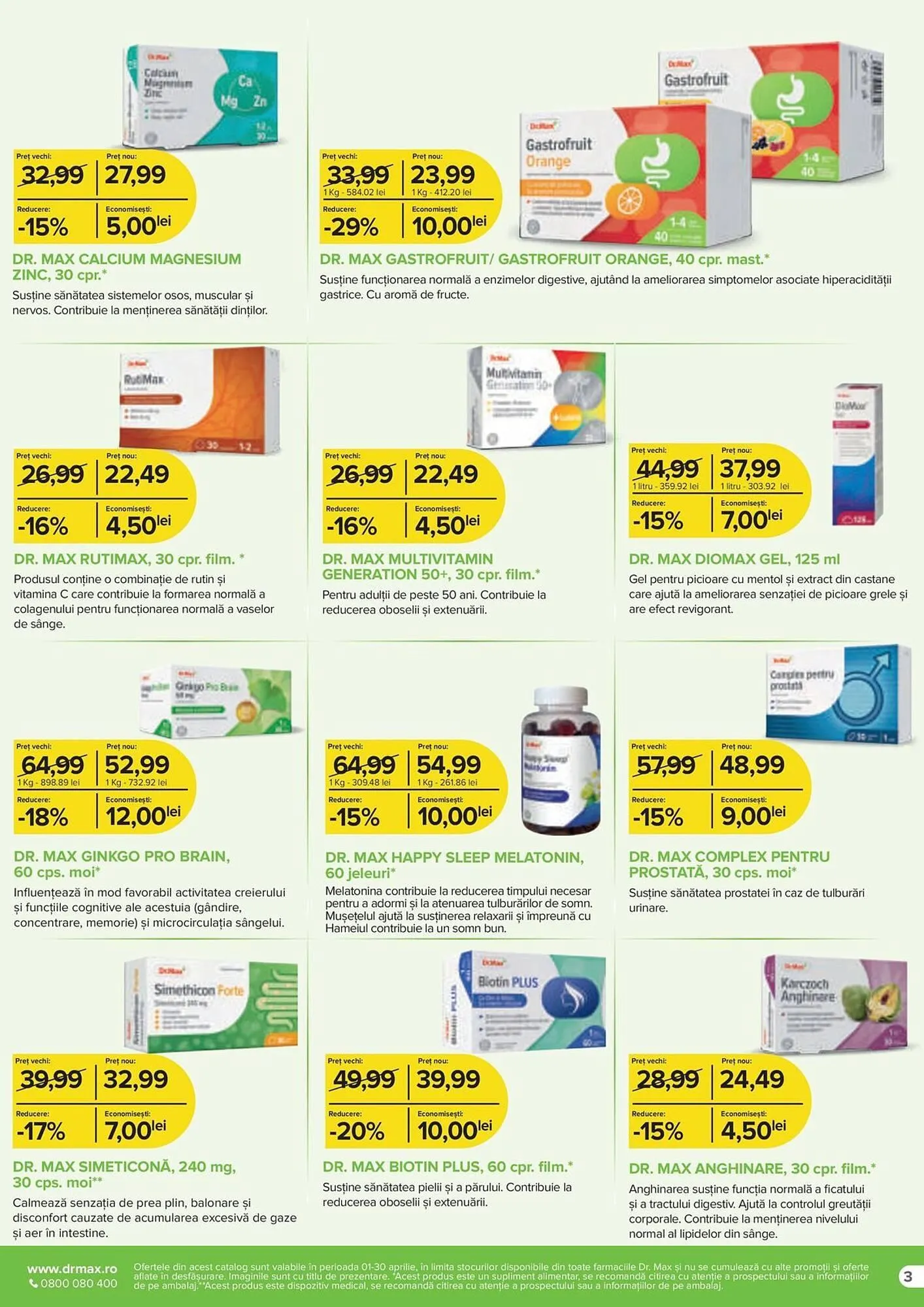 Catalog Catalog Dr.Max de la 1 aprilie până la 30 aprilie 2025 - Revista Pagina 3