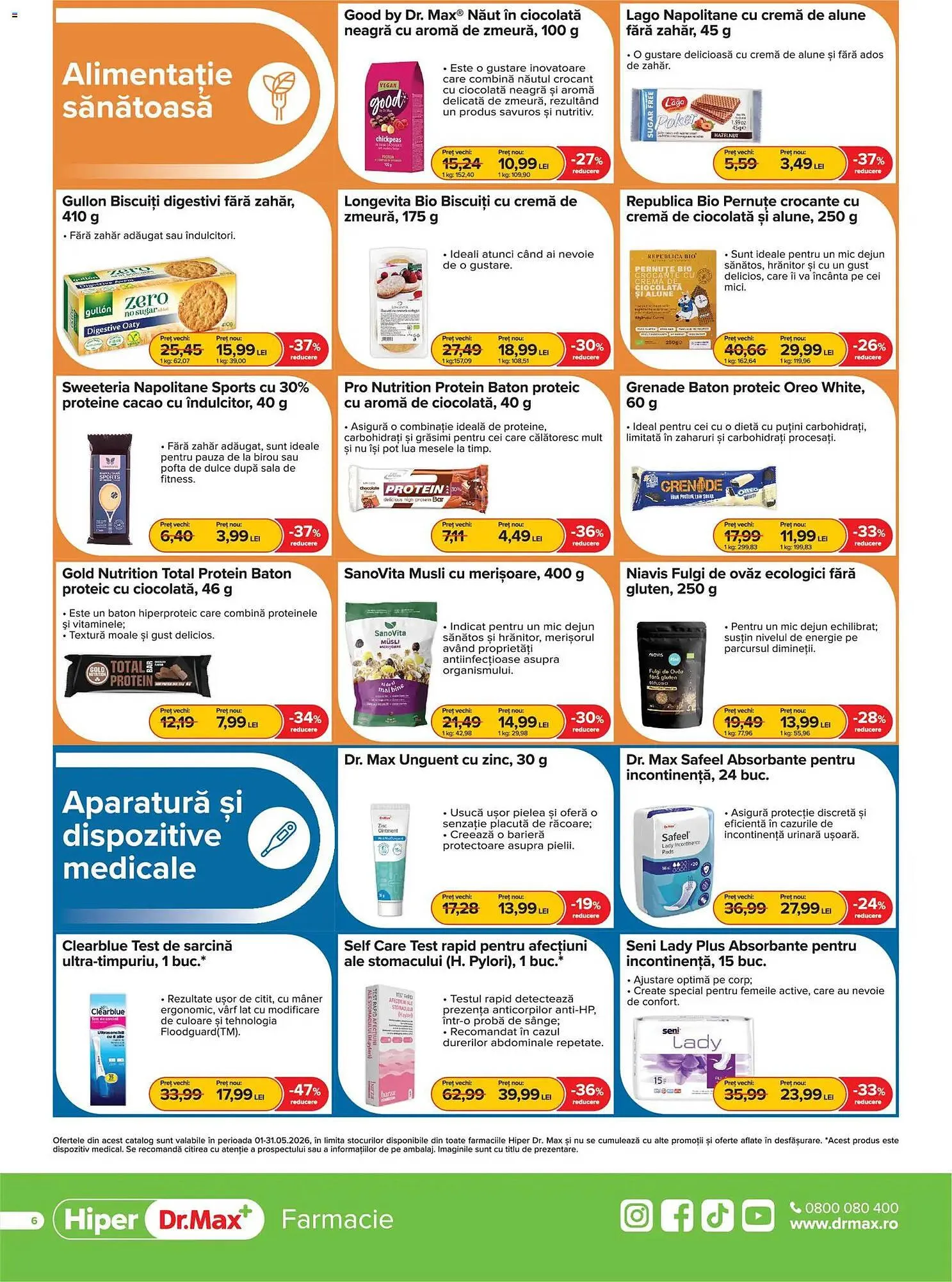 Catalog Catalog Dr.Max de la 1 mai până la 31 mai 2026 - Revista Pagina 6