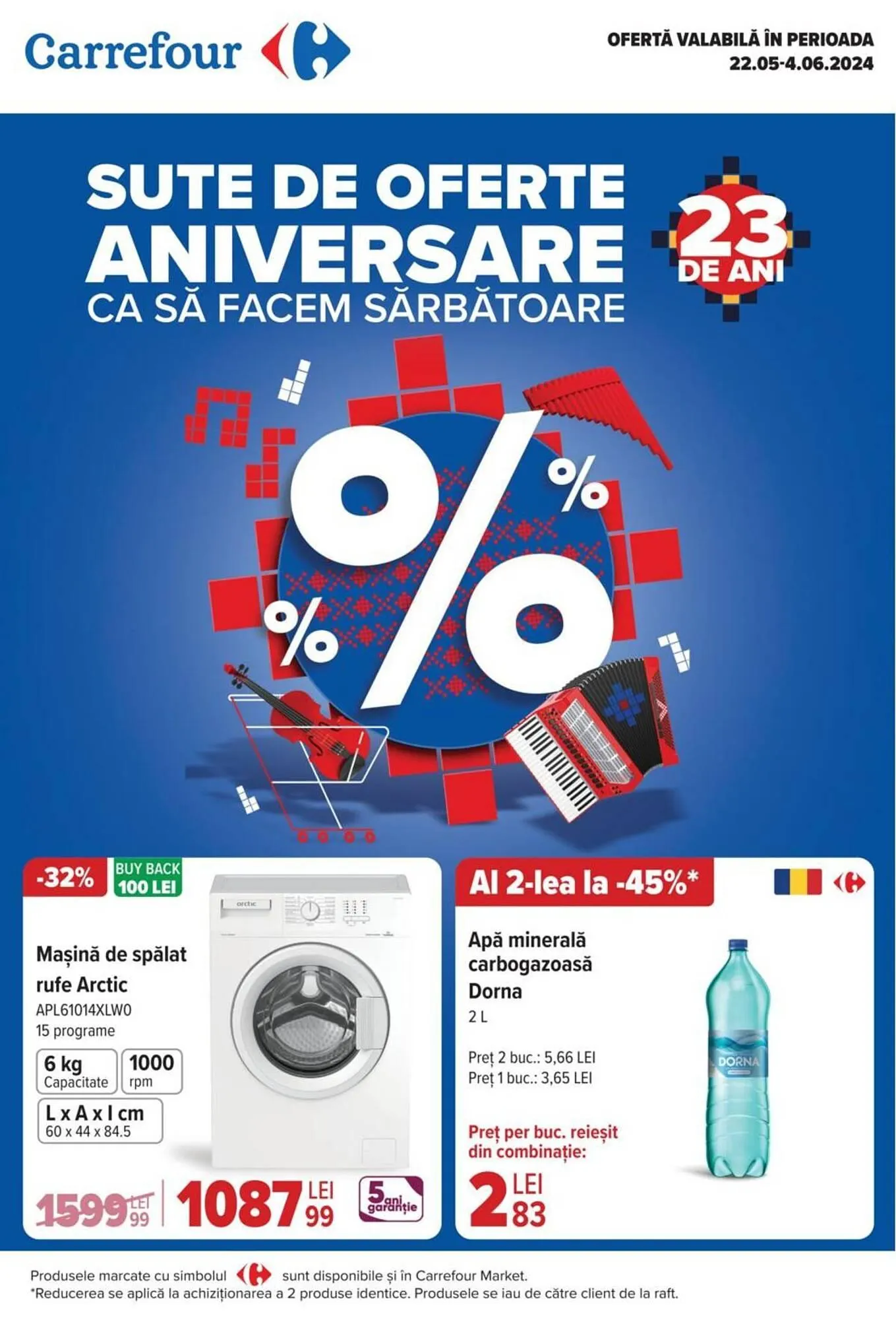 Catalog Carrefour Market catalog de la 22 mai până la 4 iunie 2024 - Revista Pagina 1