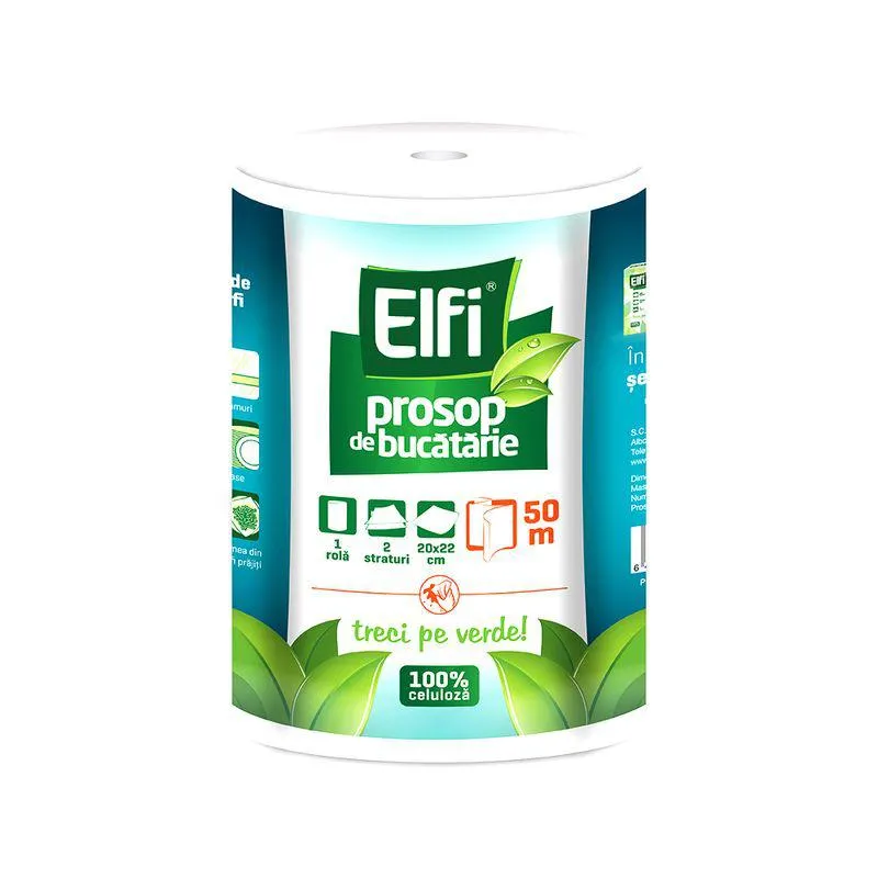 Prosop bucatarie Elfi 50 m, 2 straturi