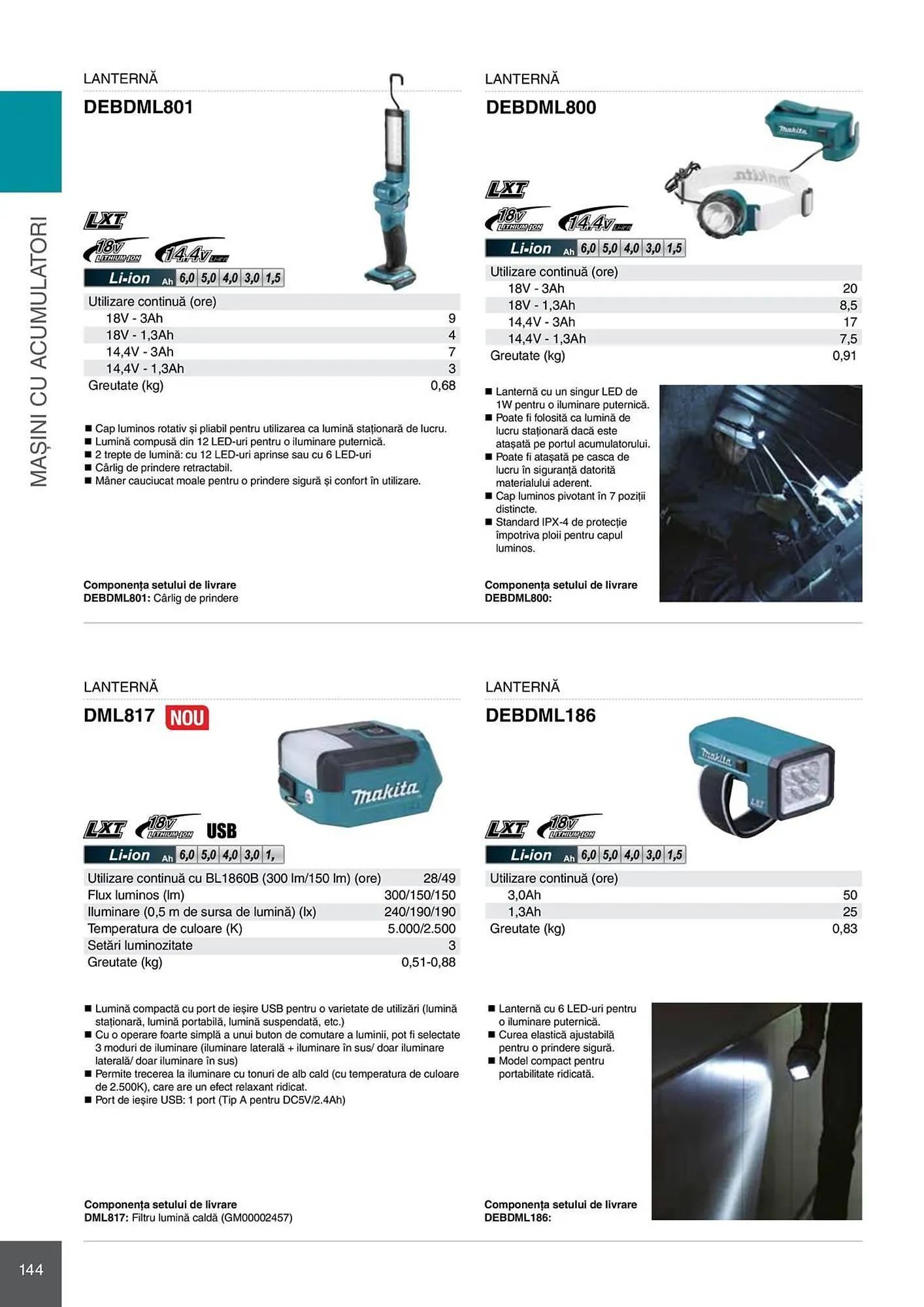 Catalog Catalog Makita de la 28 aprilie până la 31 decembrie 2026 - Revista Pagina 144