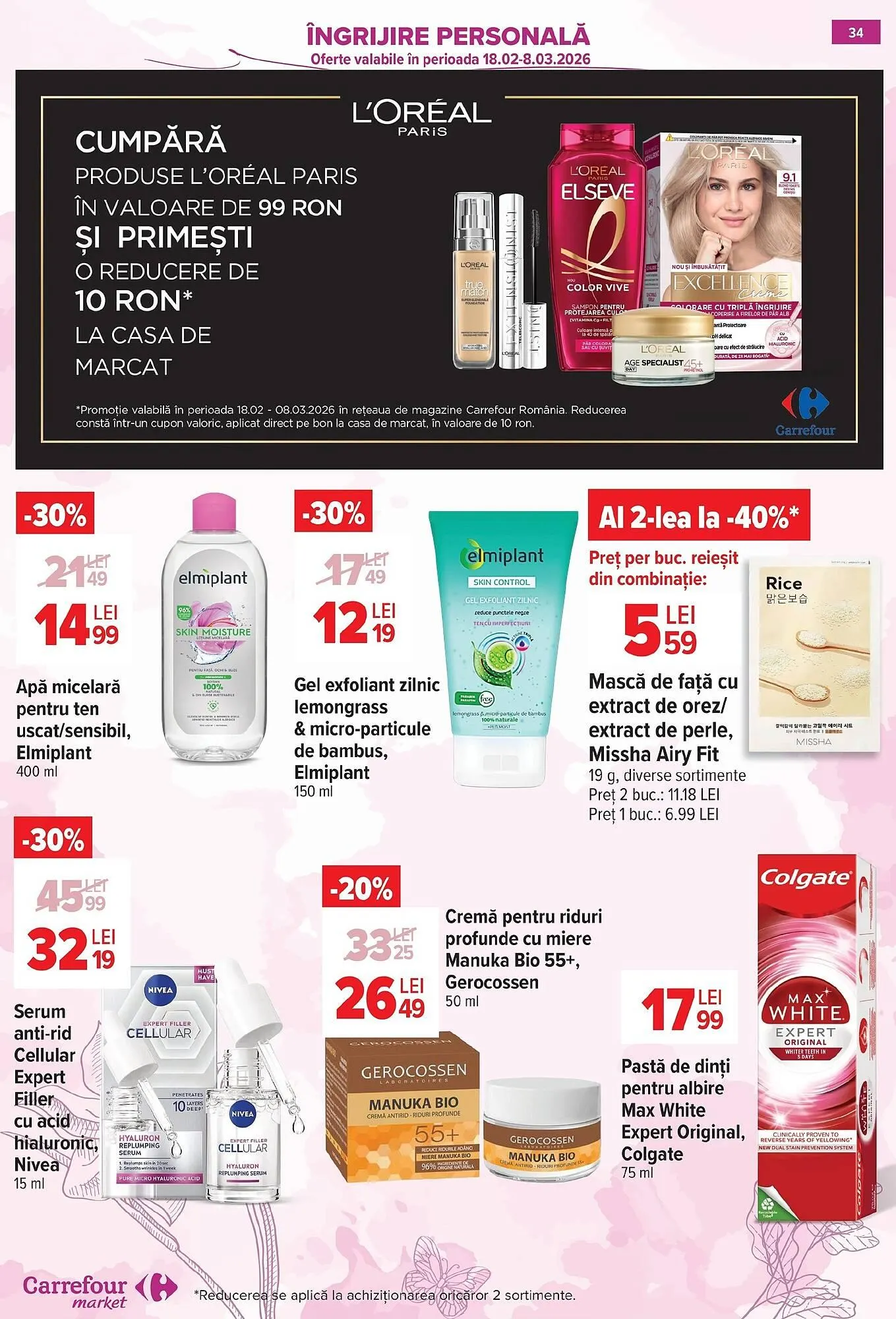 Catalog Catalog Carrefour Market de la 25 februarie până la 8 martie 2026 - Revista Pagina 36