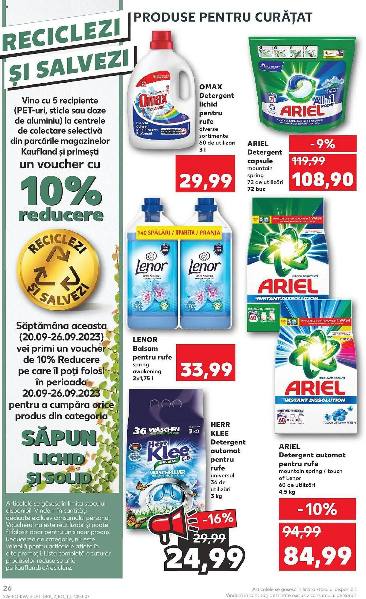 Catalog Kaufland catalog de la 20 septembrie până la 26 septembrie 2023 - Revista Pagina 26