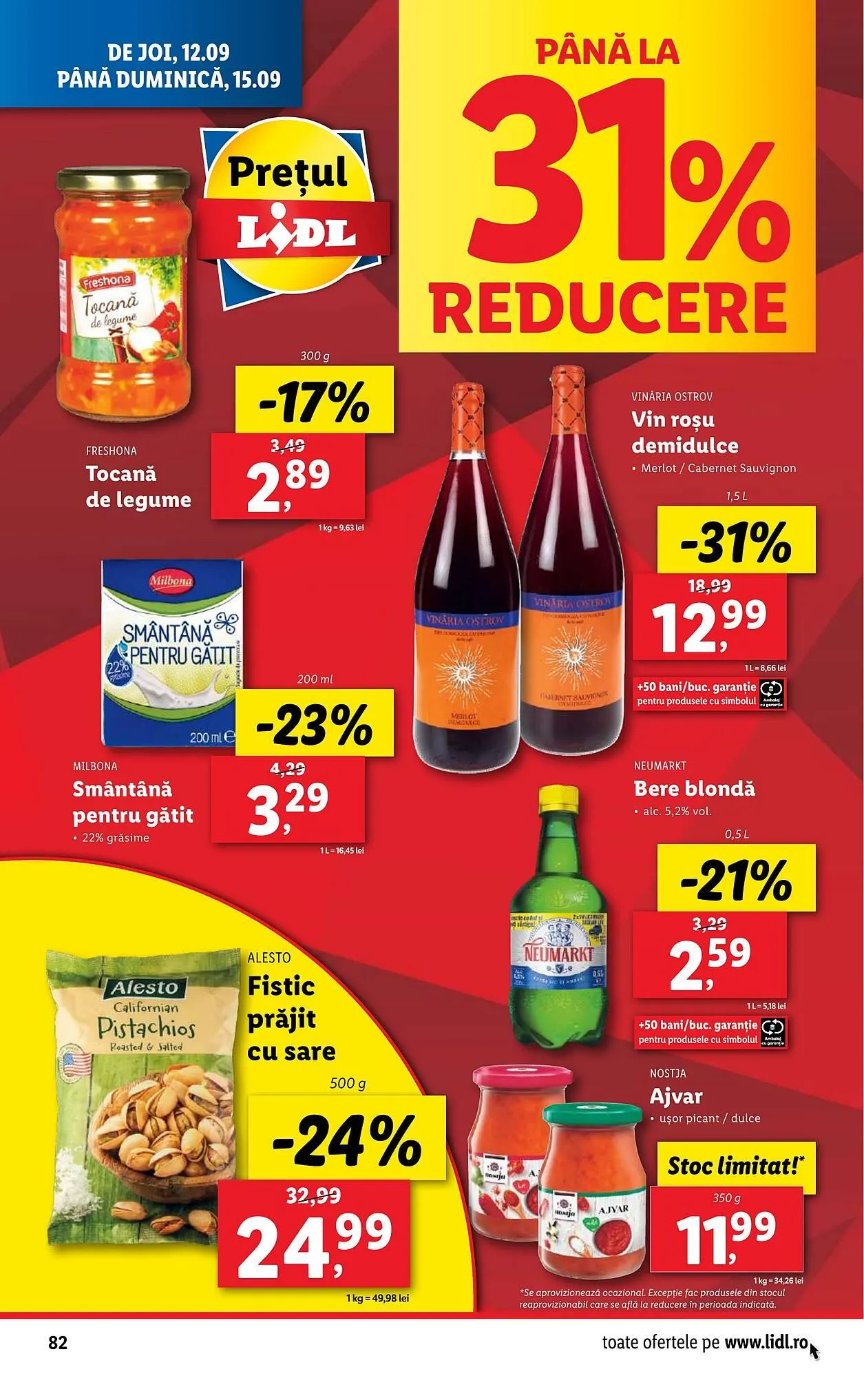 Catalog Catalog Lidl de la 9 septembrie până la 15 septembrie 2024 - Revista Pagina 82