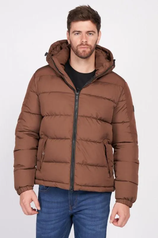 Kenvelo - Jacheta barbat cu gluga si logo atasat