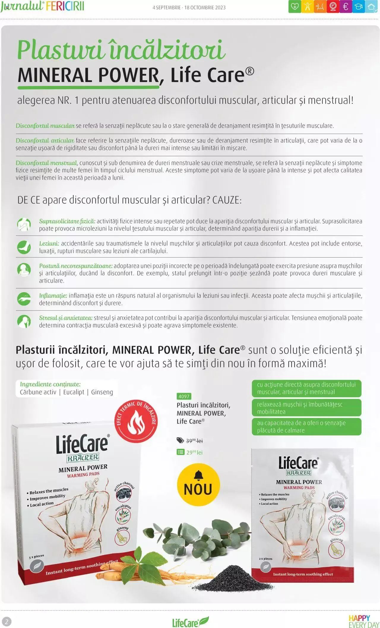 Catalog Life Care catalog - Jurnalul Fericirii Septembrie/Octombrie de la 4 septembrie până la 18 octombrie 2023 - Revista Pagina 2