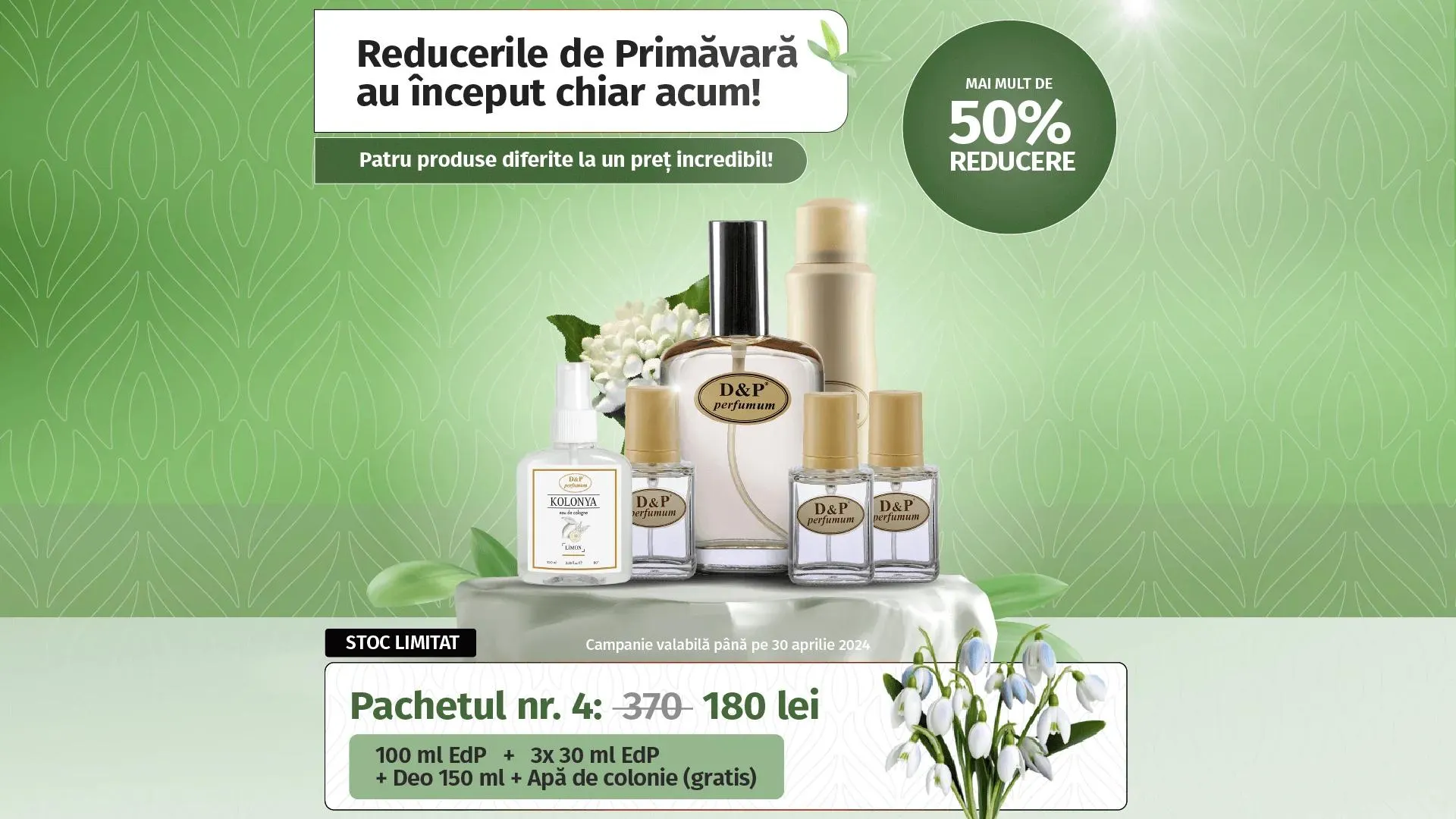 Set Promo 100 ml EDP + 3×30 ml pro EDP + 150ml DEO bodyspray + [GRATIS = 1 x 100 ml Cologne]