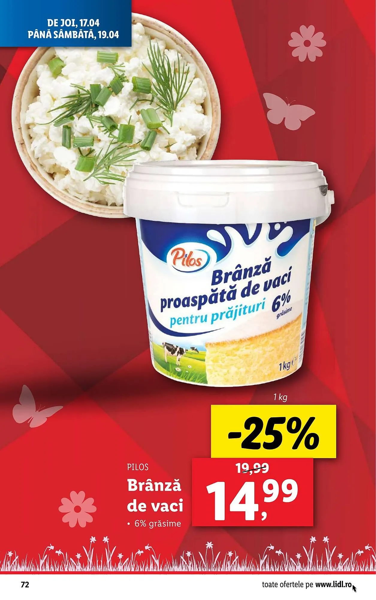 Catalog Catalog Lidl de la 14 aprilie până la 19 aprilie 2025 - Revista Pagina 72