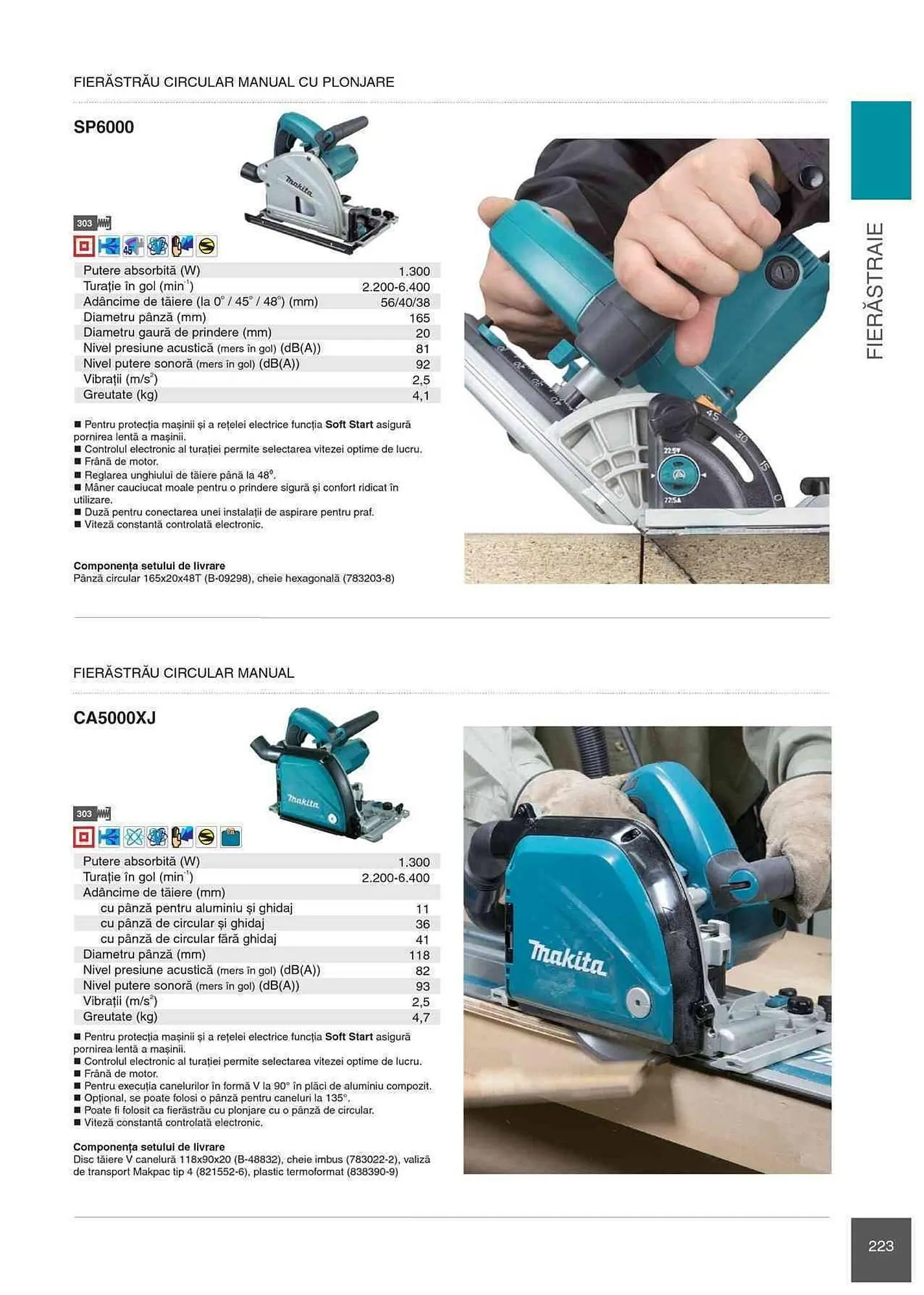 Catalog Makita catalog de la 1 ianuarie până la 31 decembrie 2023 - Revista Pagina 223