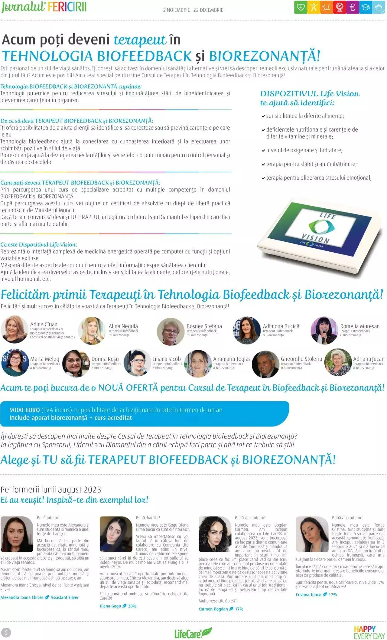 Catalog Life Care catalog - Jurnalul Fericirii Noiembrie/Decembrie de la 2 noiembrie până la 22 decembrie 2023 - Revista Pagina 6