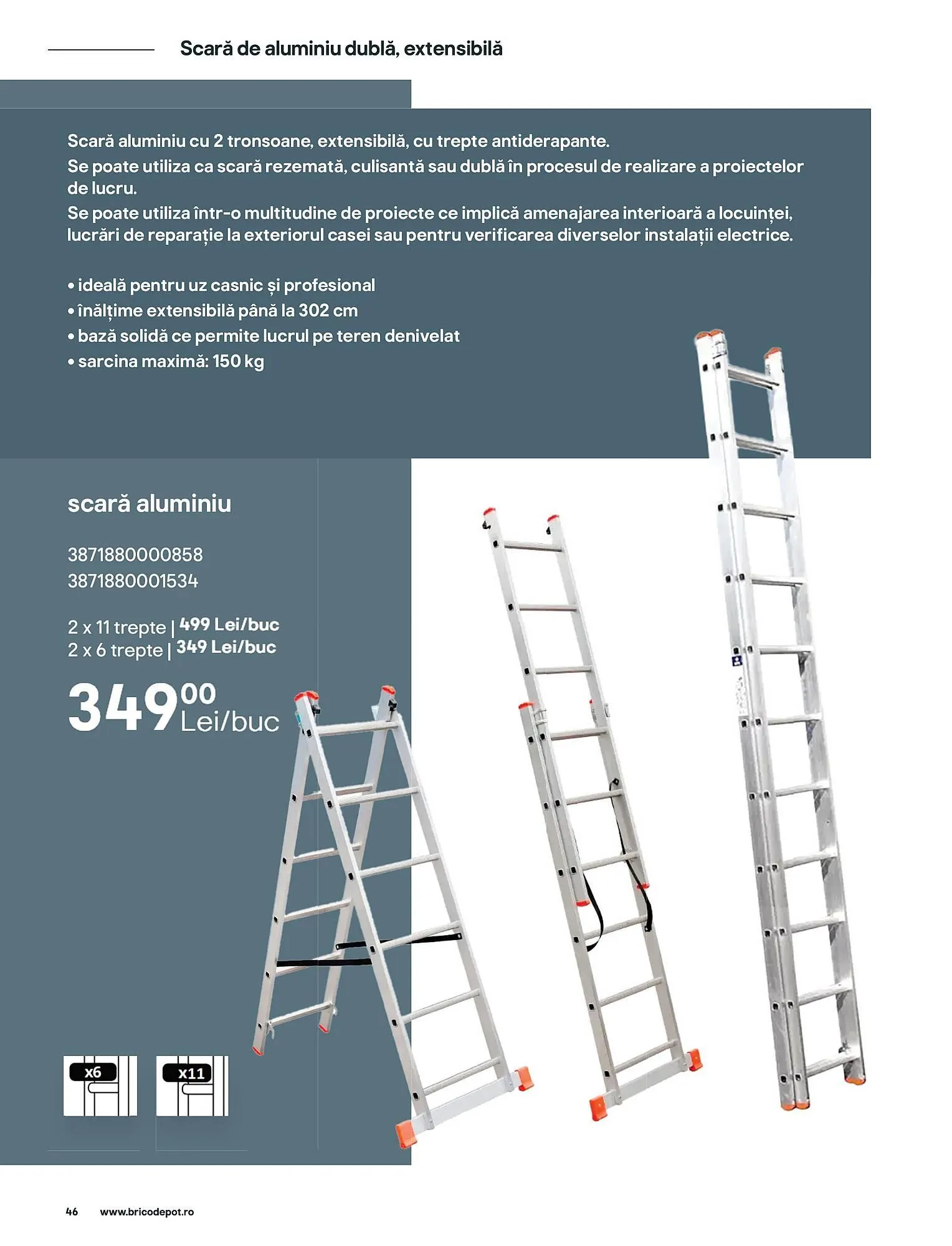 Catalog Catalog Brico Depôt de la 13 iunie până la 7 februarie 2026 - Revista Pagina 46