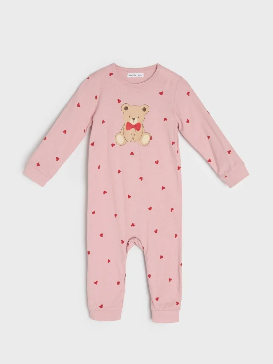 Salopetă din bumbac pentru bebeluși