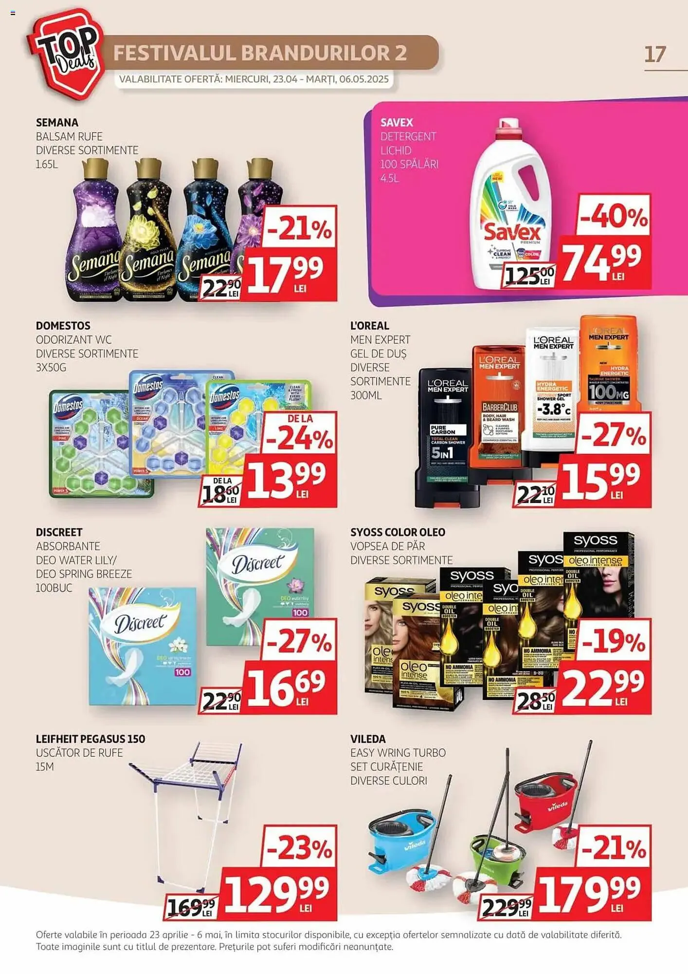Catalog Catalog Auchan de la 23 aprilie până la 6 mai 2025 - Revista Pagina 17