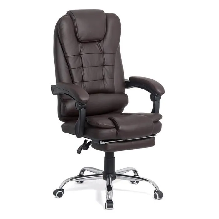 Scaun birou directorial OFF 418, rotativ, imitatie piele, maro, 1C