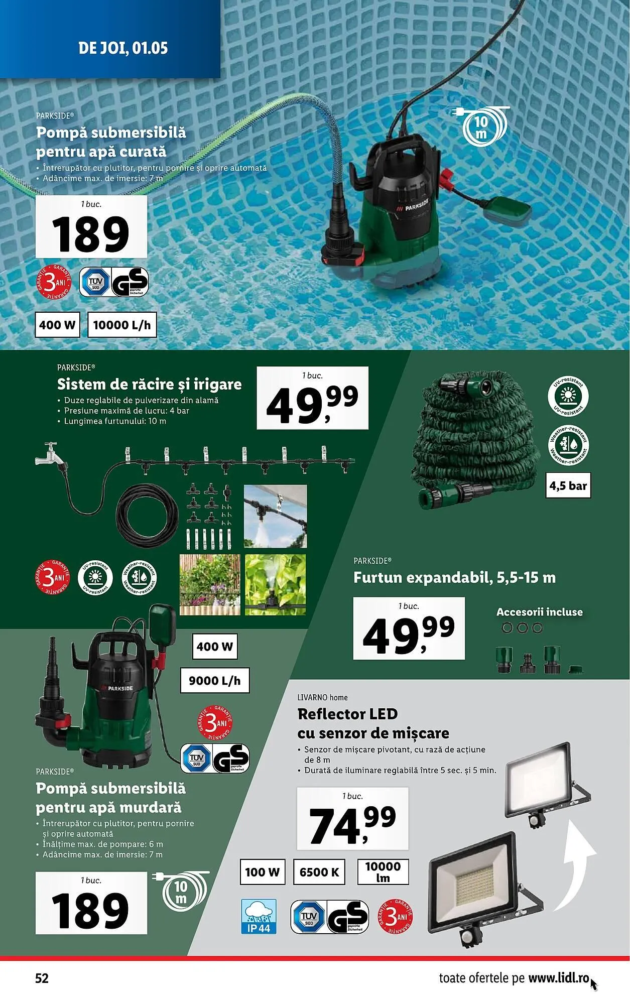 Catalog Catalog Lidl de la 22 aprilie până la 27 aprilie 2025 - Revista Pagina 52