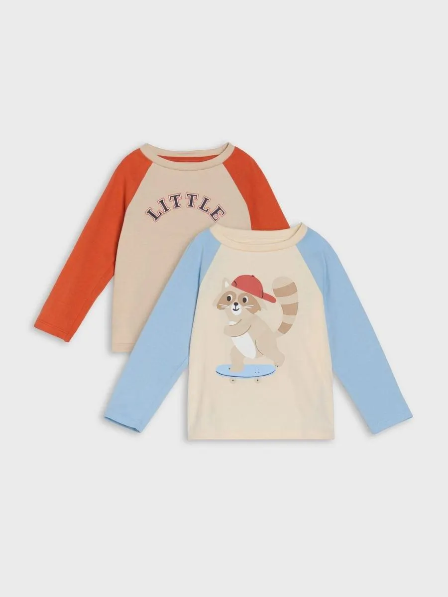 Tricou cu mânecă lungă 2 pack