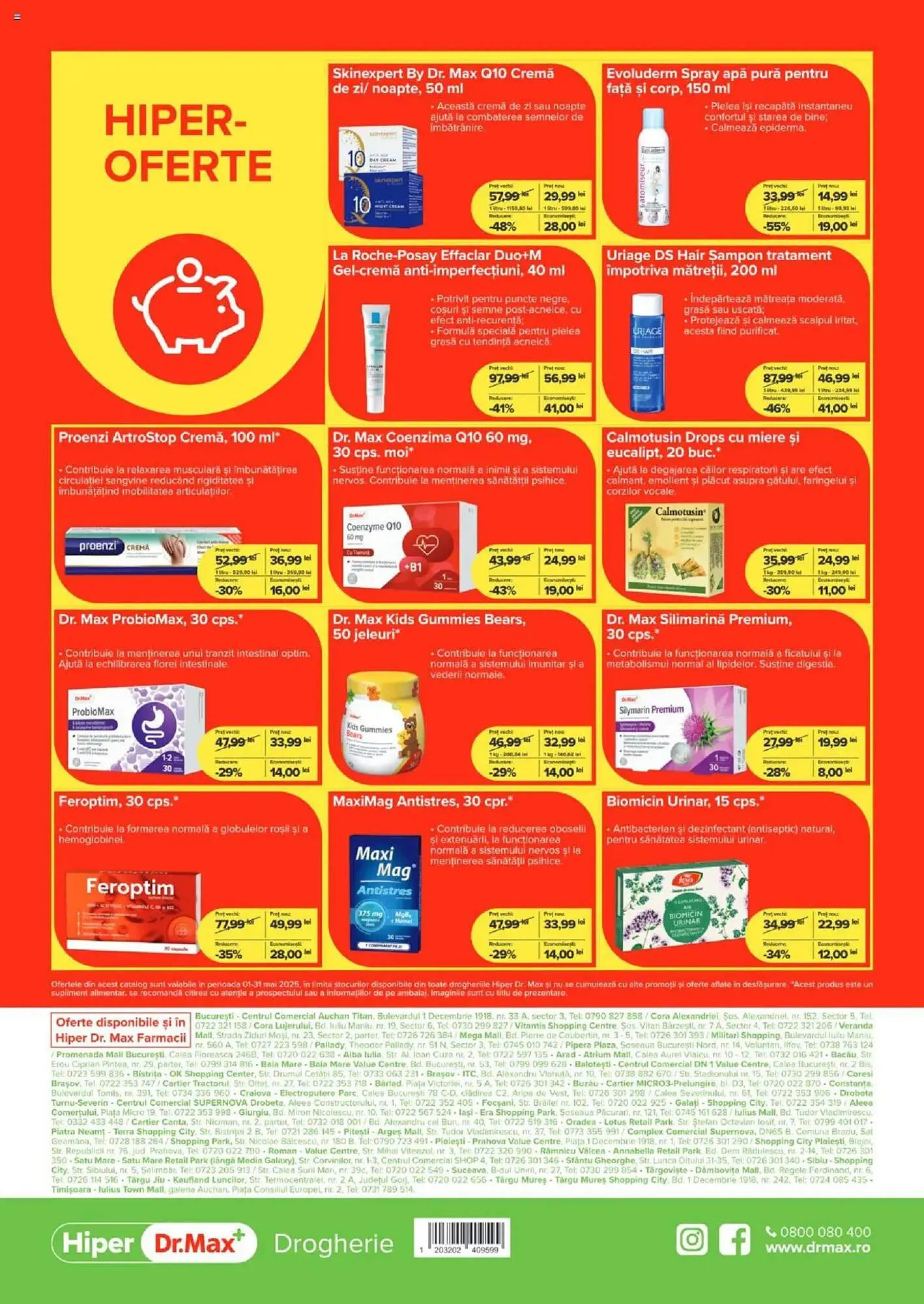 Catalog Catalog Dr.Max de la 1 mai până la 31 mai 2025 - Revista Pagina 8