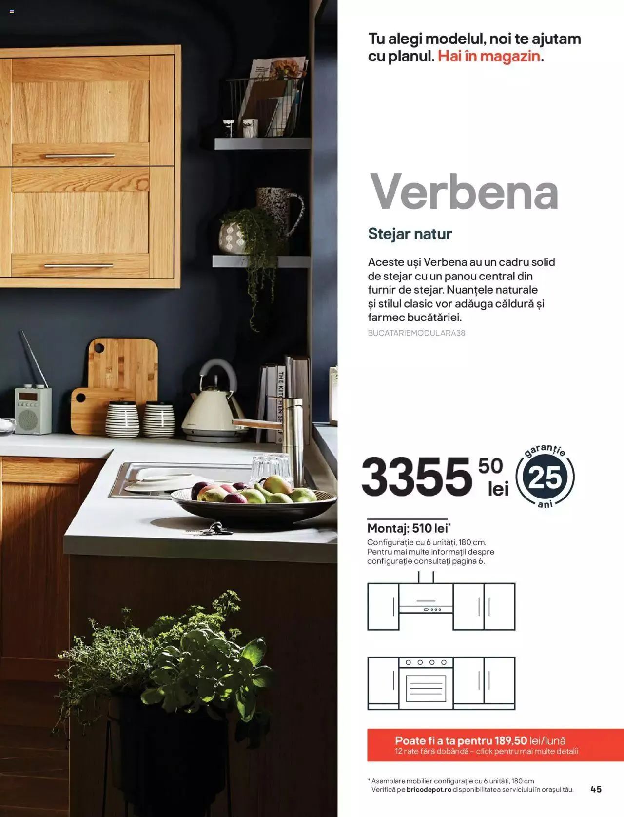 Catalog Brico Depot catalog - Bucătării modulare de la 1 ianuarie până la 31 decembrie 2023 - Revista Pagina 45