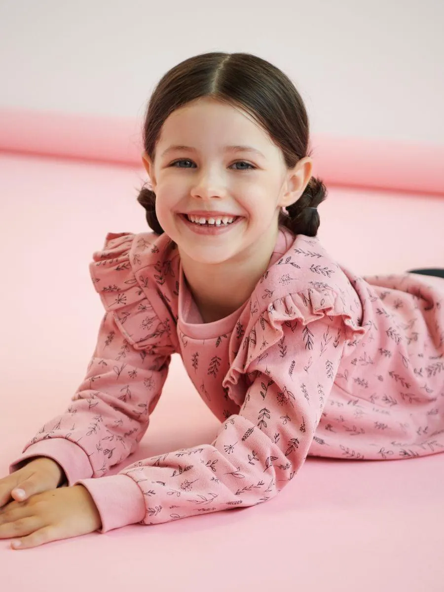 Bluză sport cu volănașe