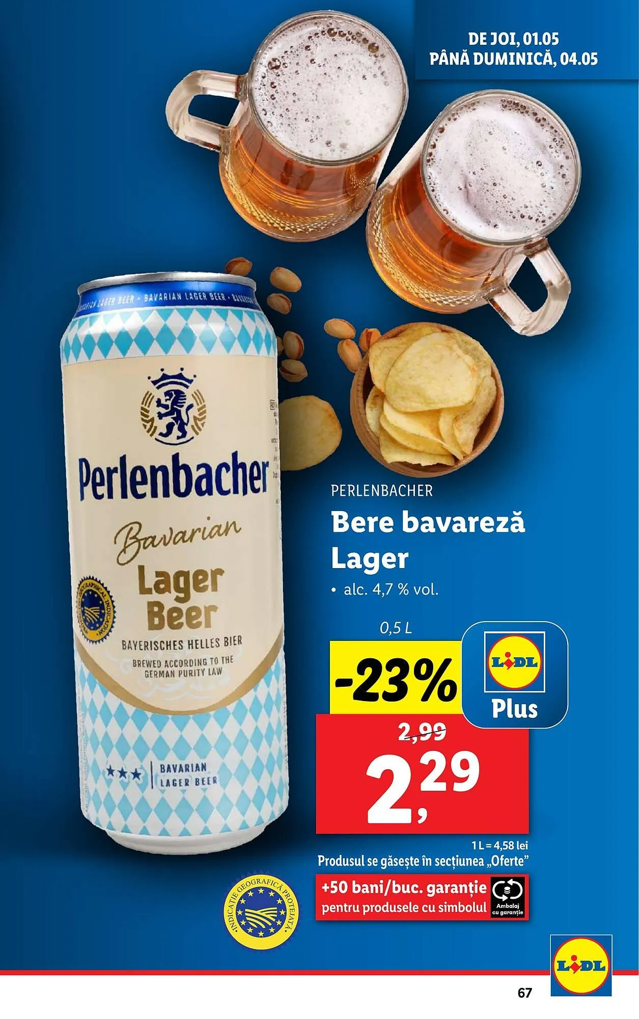 Catalog Catalog Lidl de la 22 aprilie până la 27 aprilie 2025 - Revista Pagina 67