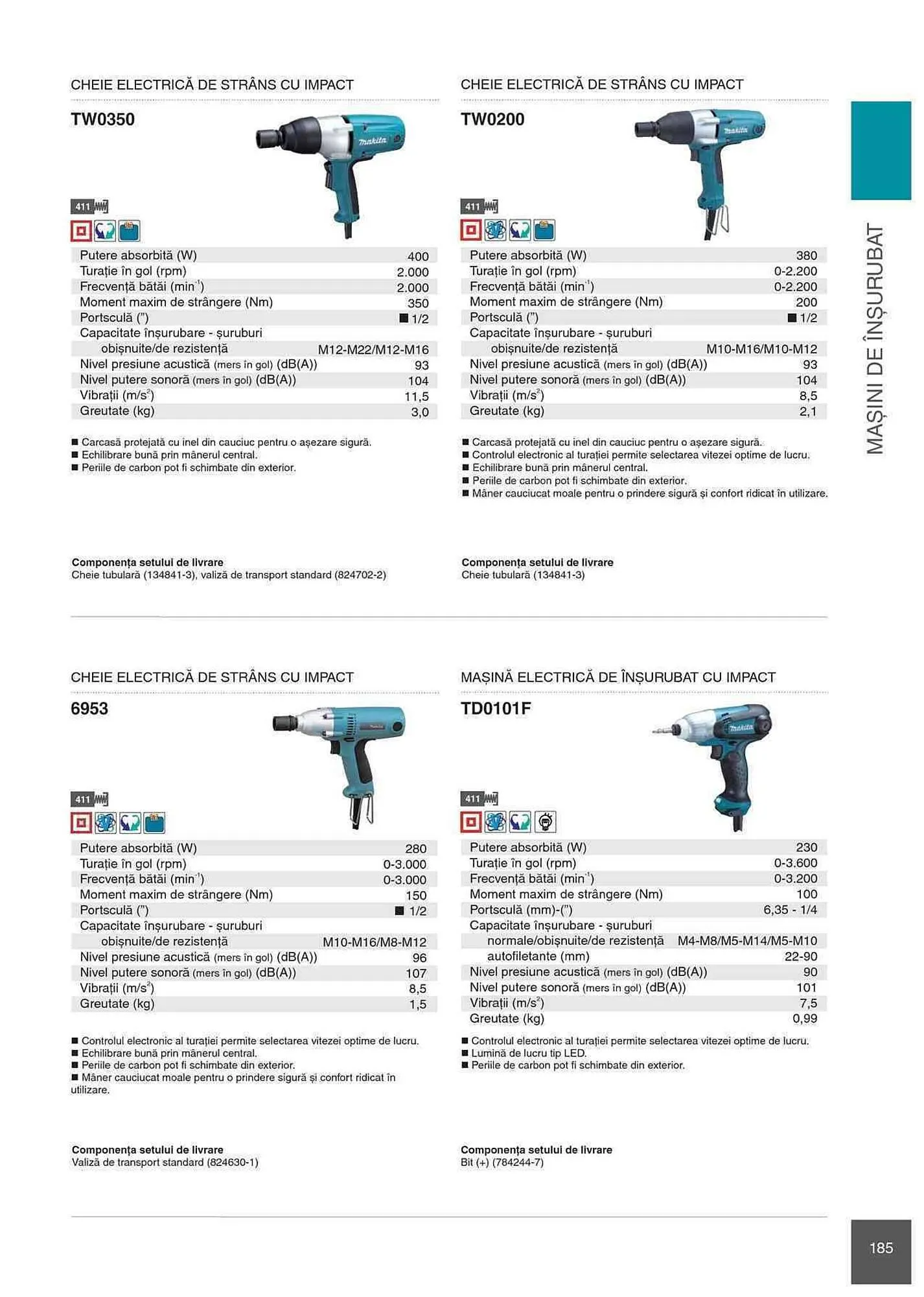 Catalog Makita catalog de la 1 ianuarie până la 31 decembrie 2023 - Revista Pagina 185