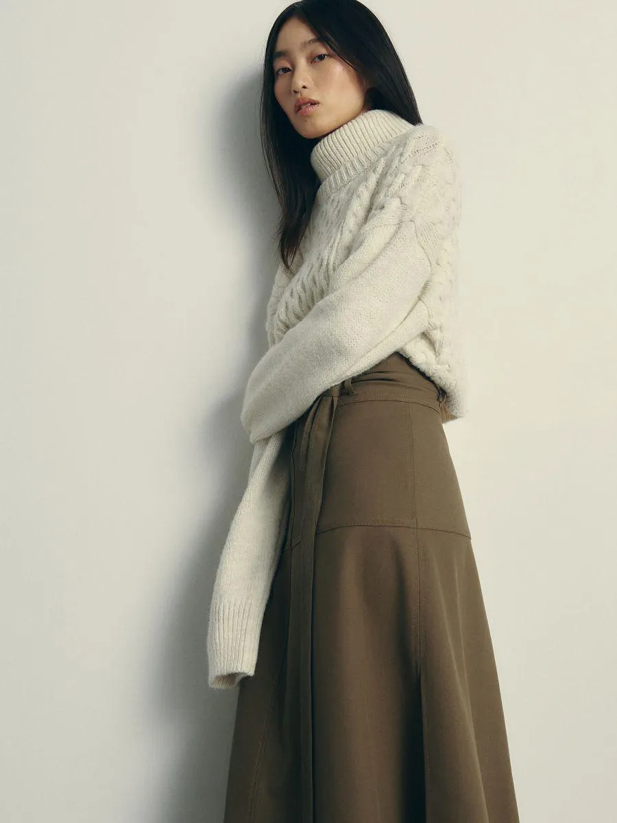 Pulover cu guler rulat