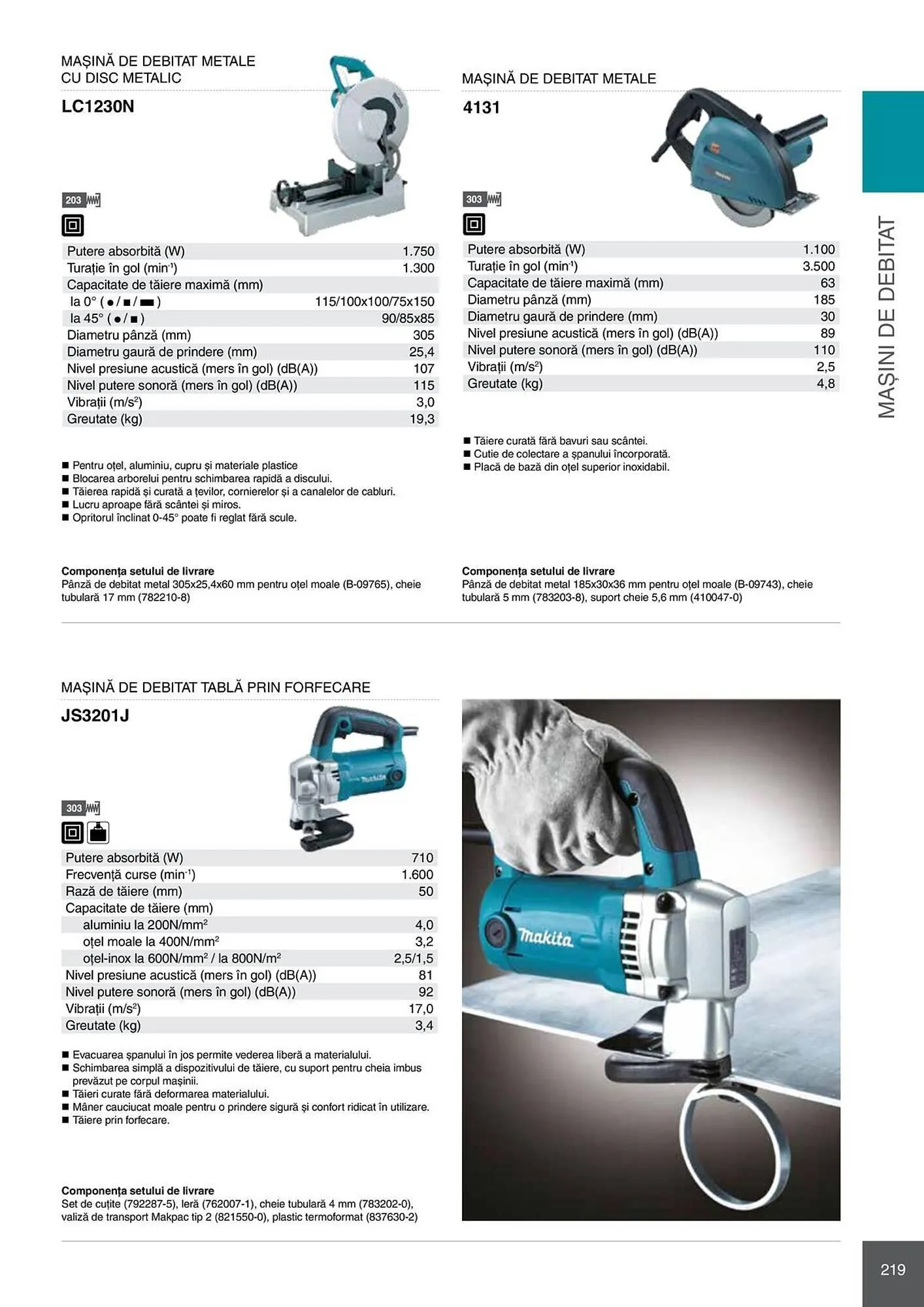 Catalog Catalog Makita de la 28 aprilie până la 31 decembrie 2026 - Revista Pagina 219
