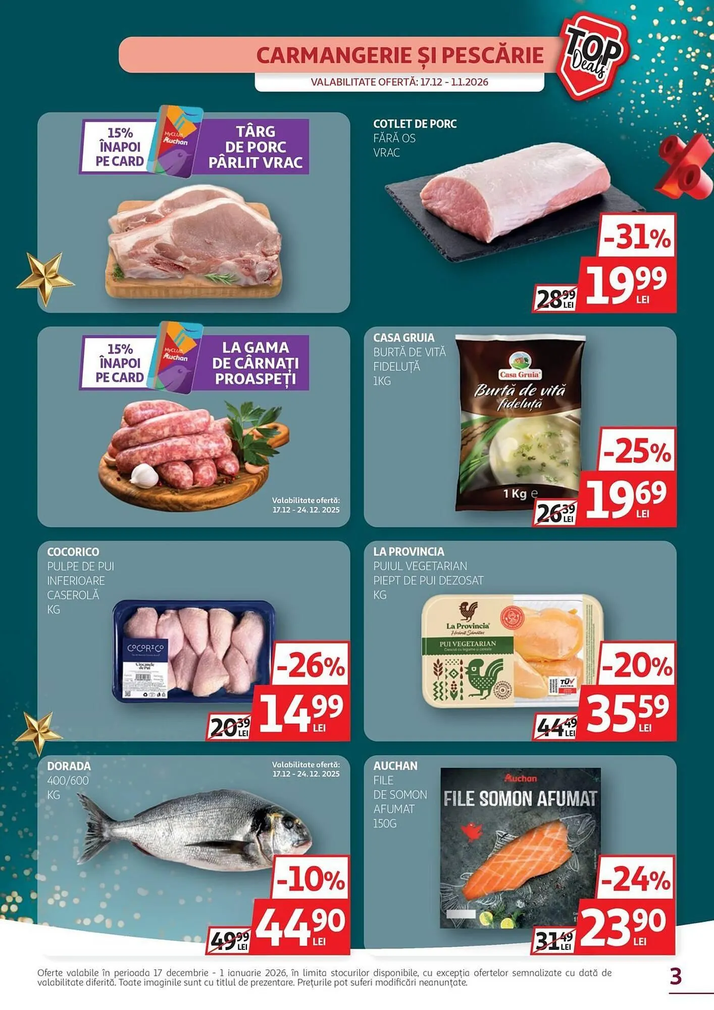 Catalog Catalog Auchan de la 17 decembrie până la 1 ianuarie 2026 - Revista Pagina 3